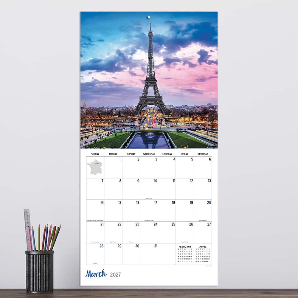 2027 France Wall Calendar