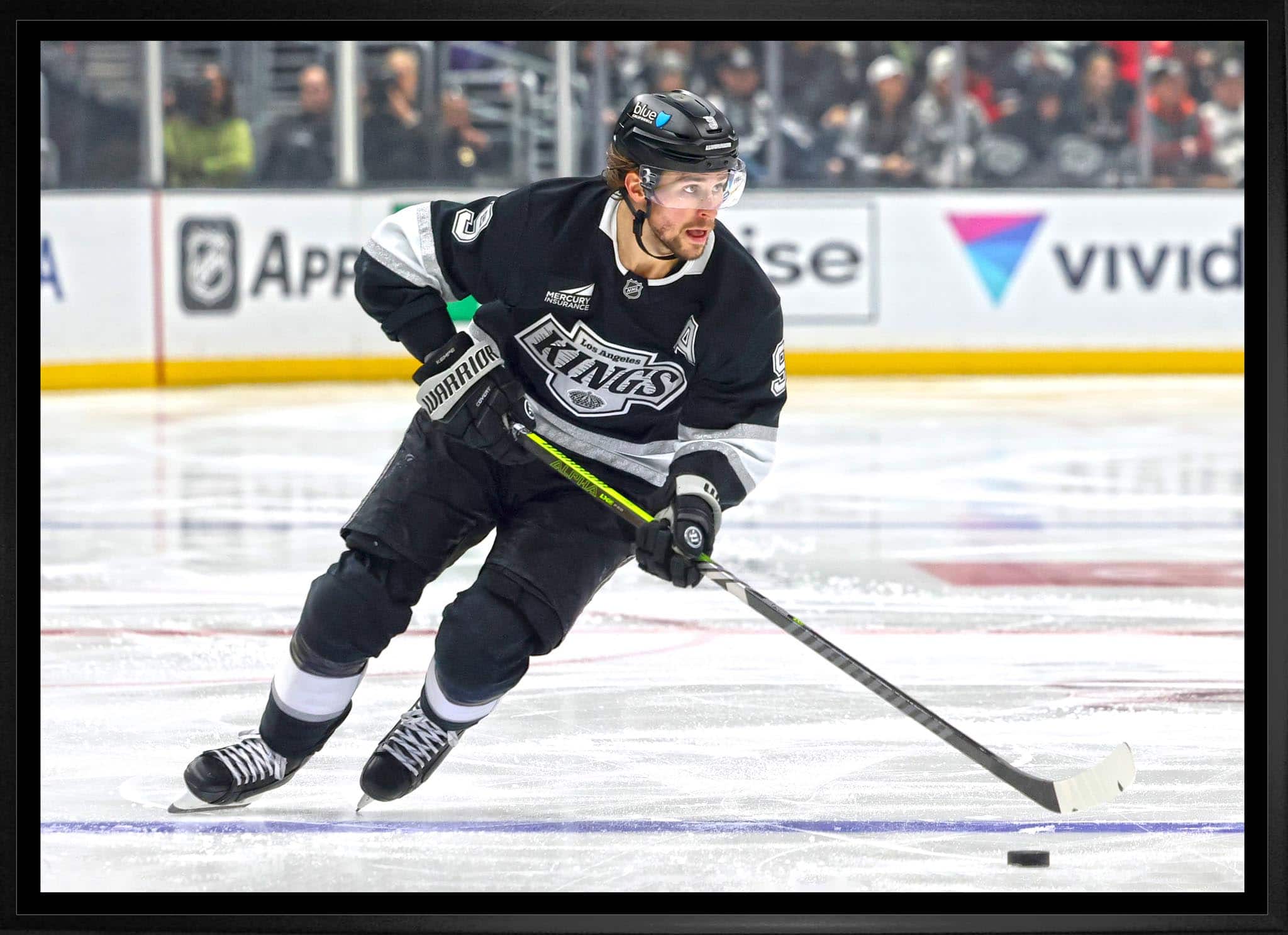 Adrian Kempe 20" x 29" Framed Canvas Los Angeles Kings 31.5" x 22.5"