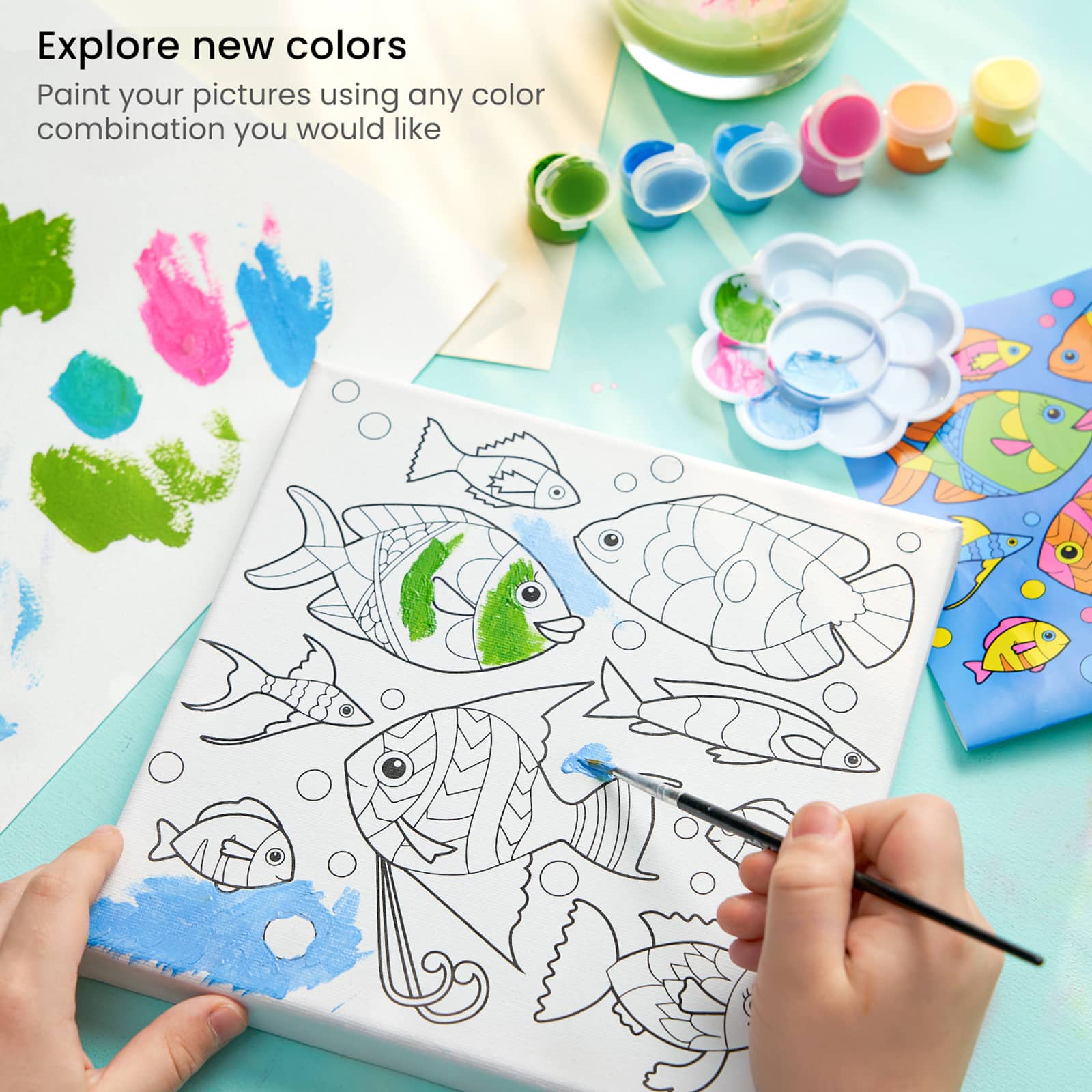 Arteza® Kids Canvas Paint Kit