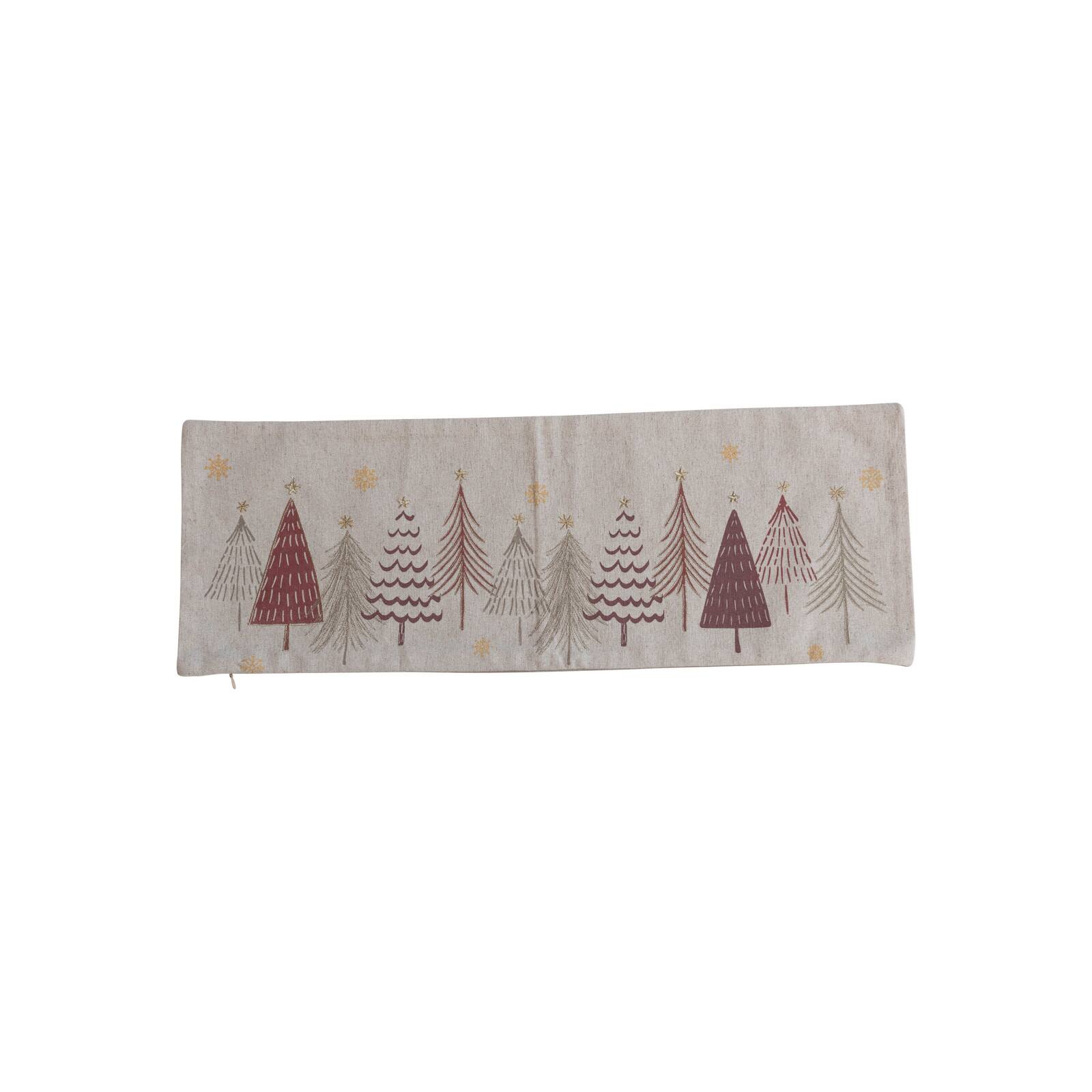 Hello Honey® 26" Christmas Tree Cotton Printed Lumbar Pillow with Insert