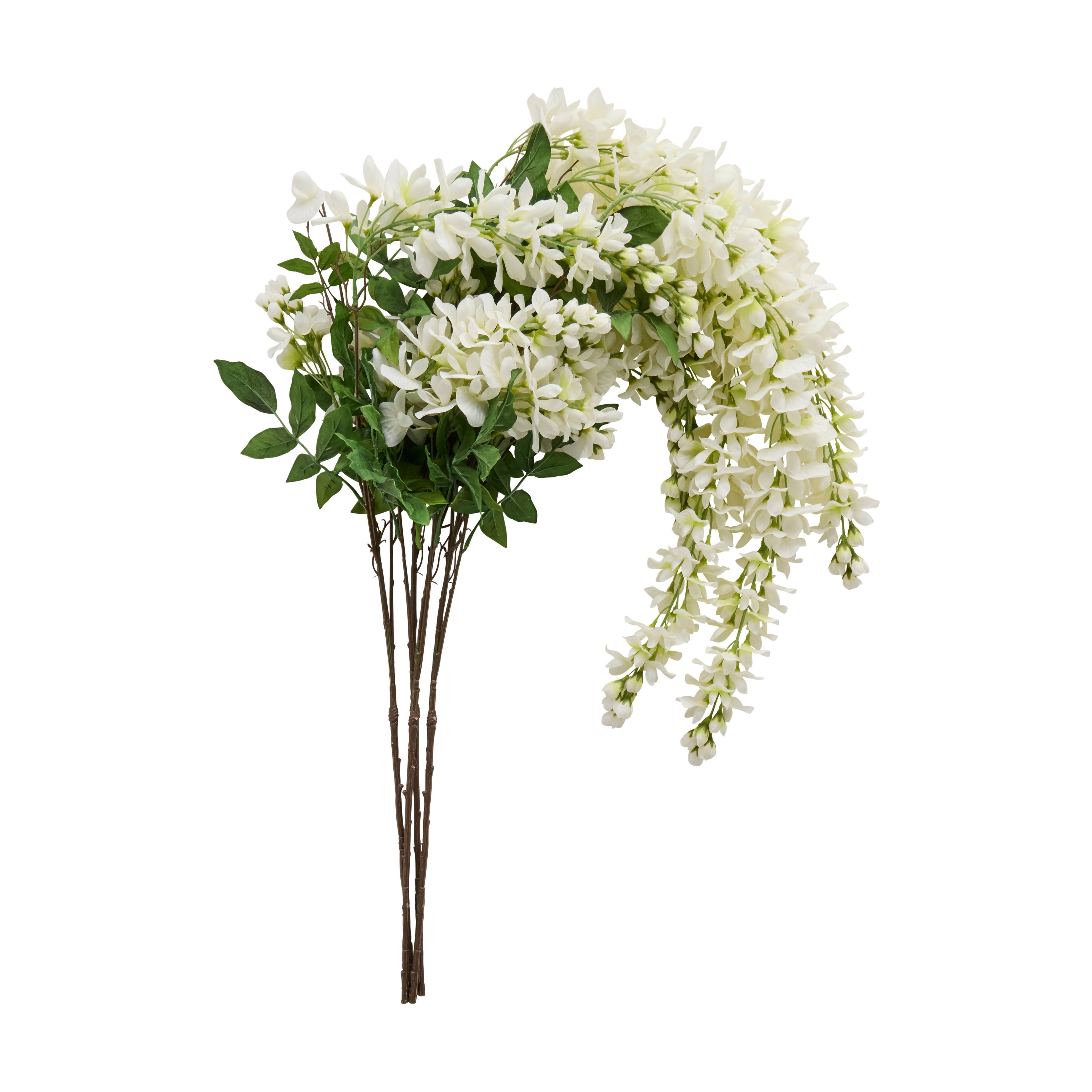 30" Cream Wisteria Stem Bundle by Ashland®