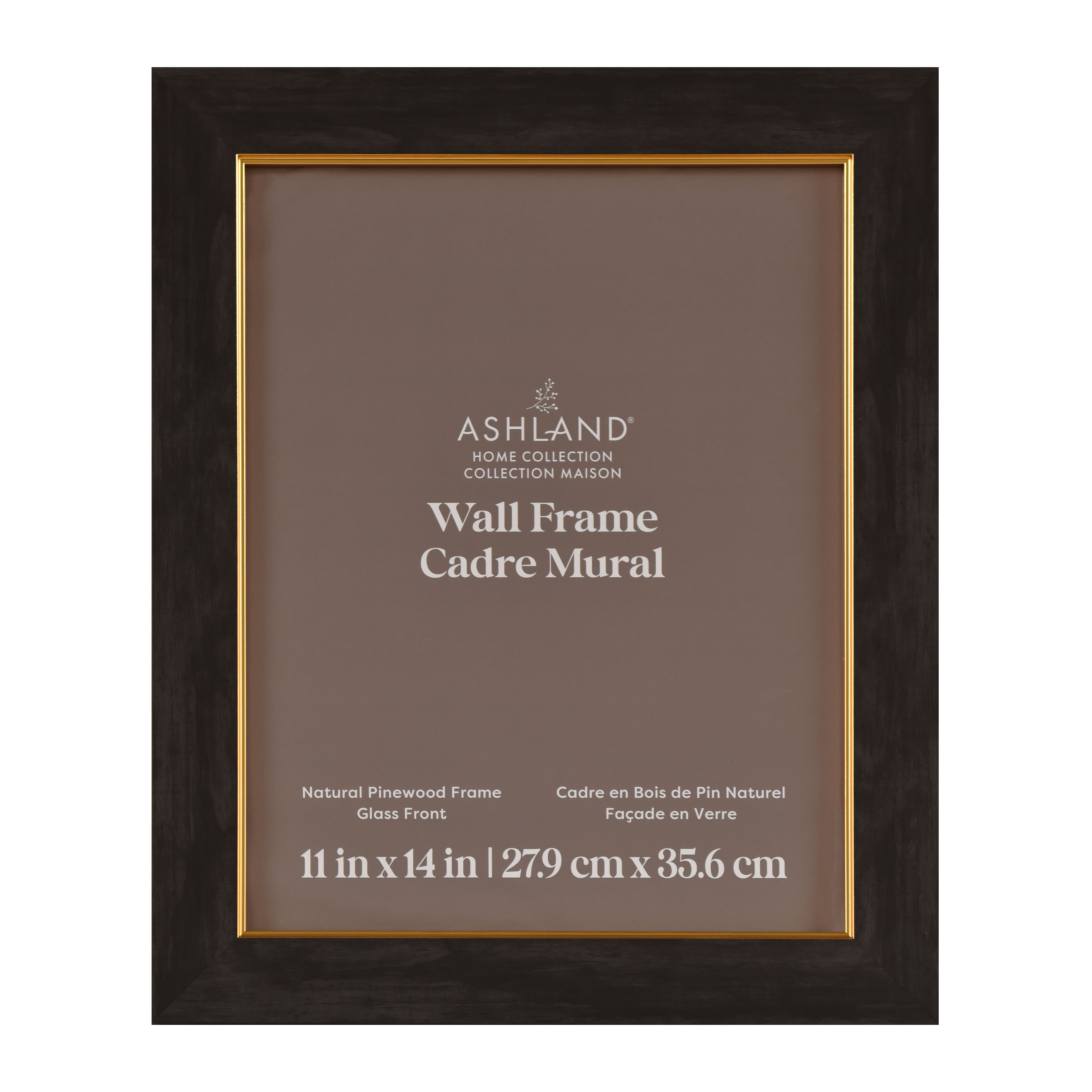 Home Black Wash with Gold Fillet Wood Wall Frame by Ashland®