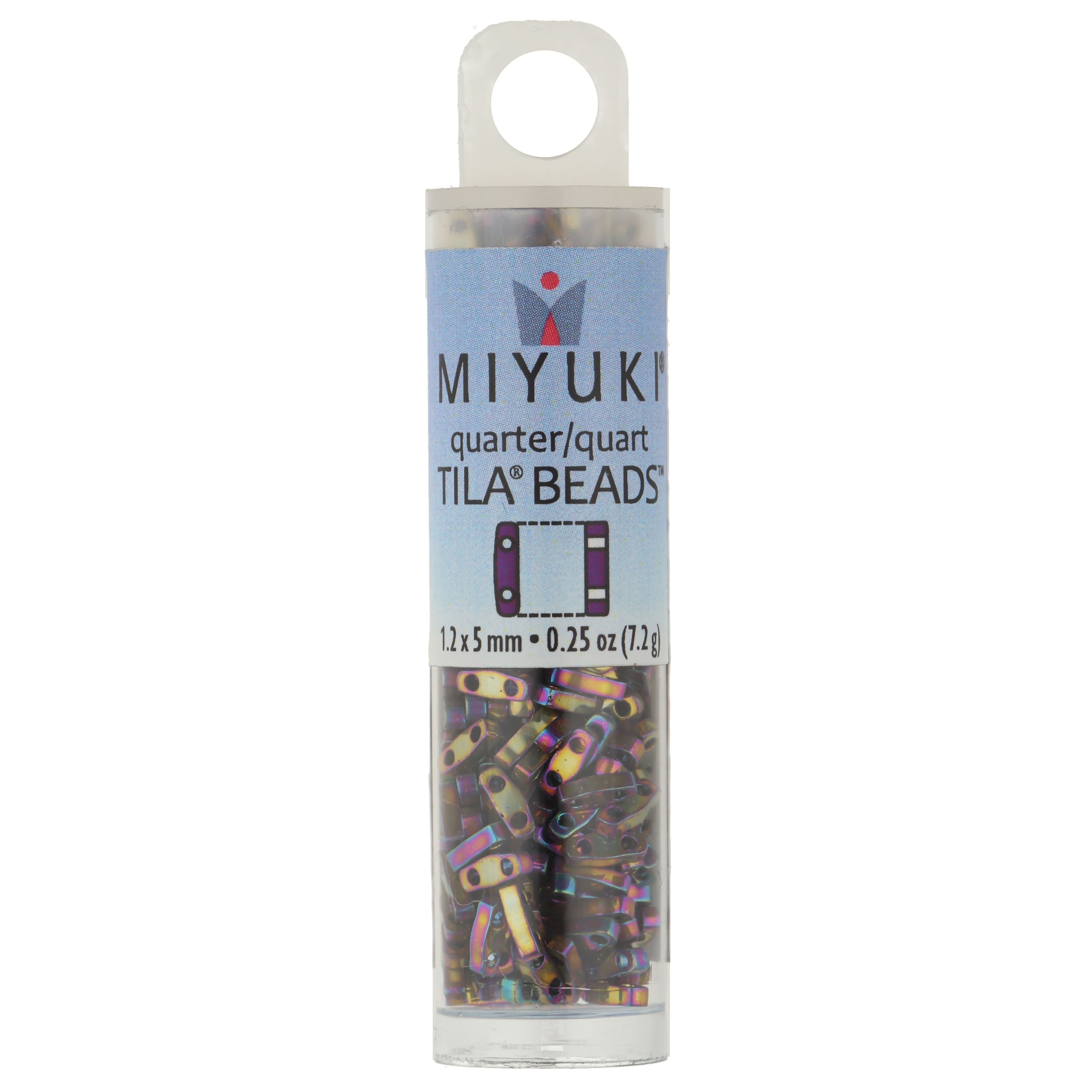 Miyuki® 1.2mm Glass Quarter Tila Beads