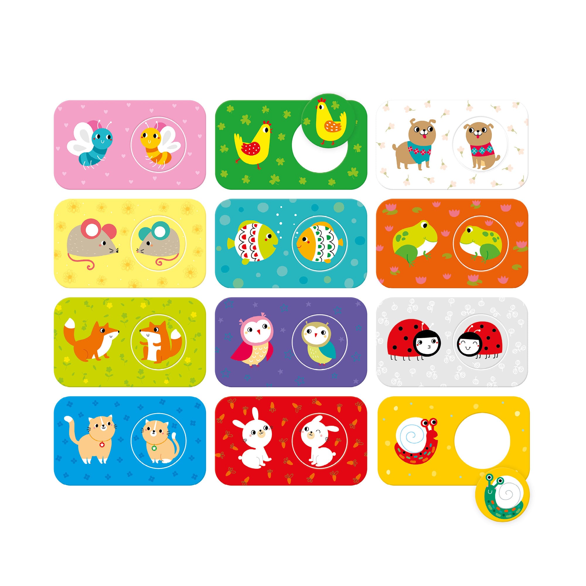 Banana Panda Match the Buddies Puzzles Set