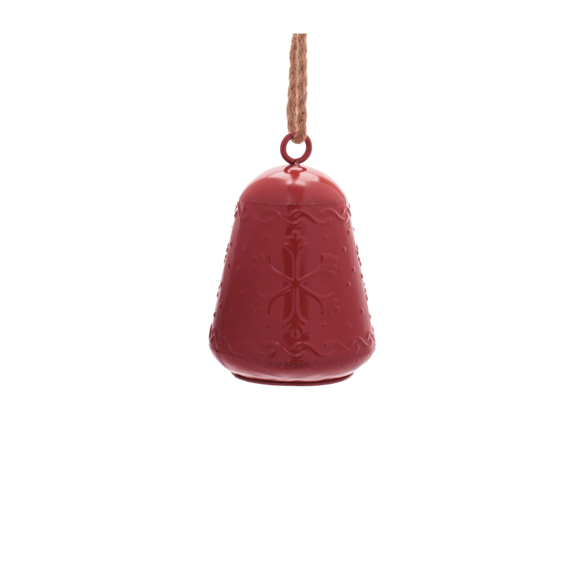Melrose Red Iron Bell Ornaments Set