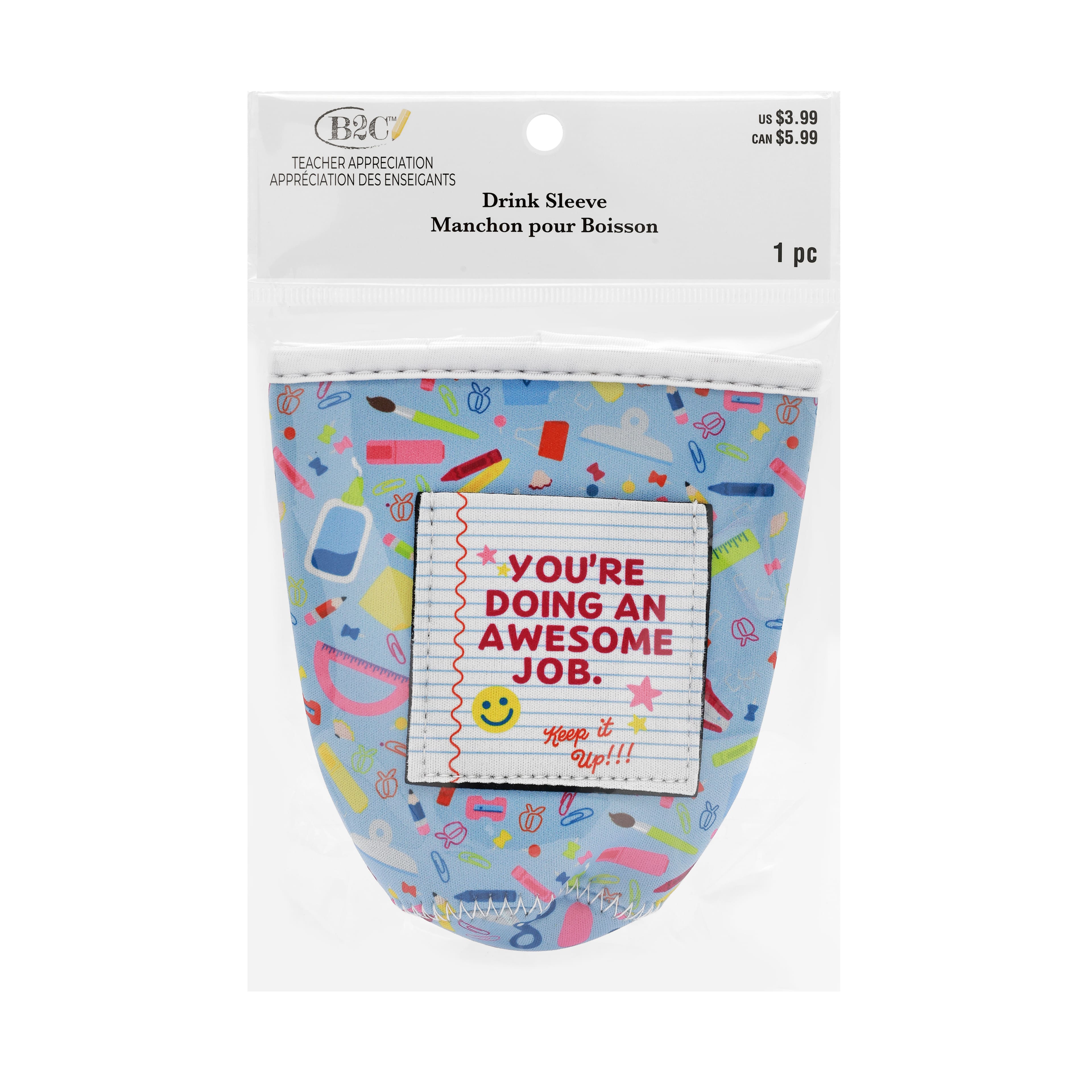 Teacher Appreciation Drink Sleeve by B2C™