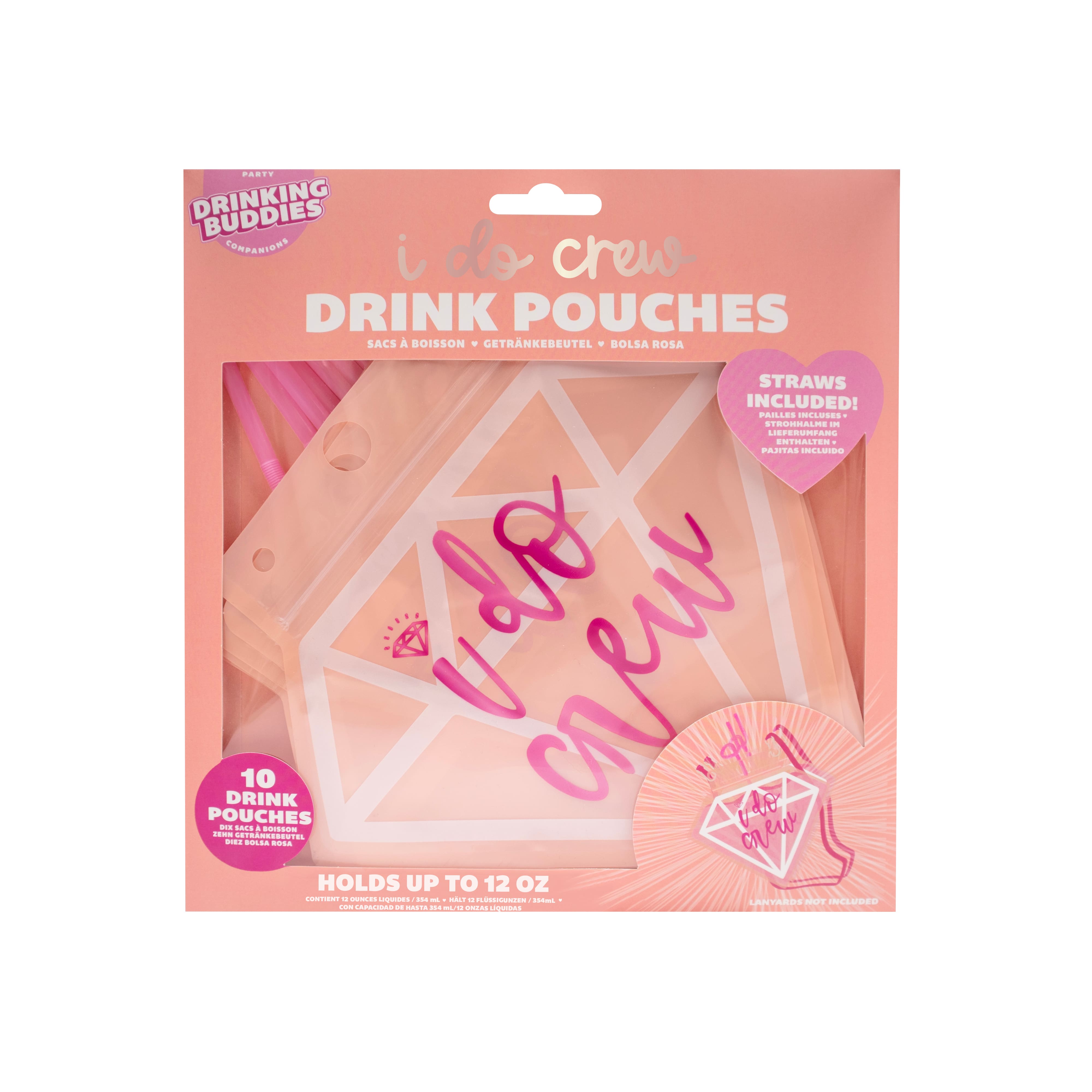 12oz. I Do Crew Drink Pouches, 10ct.