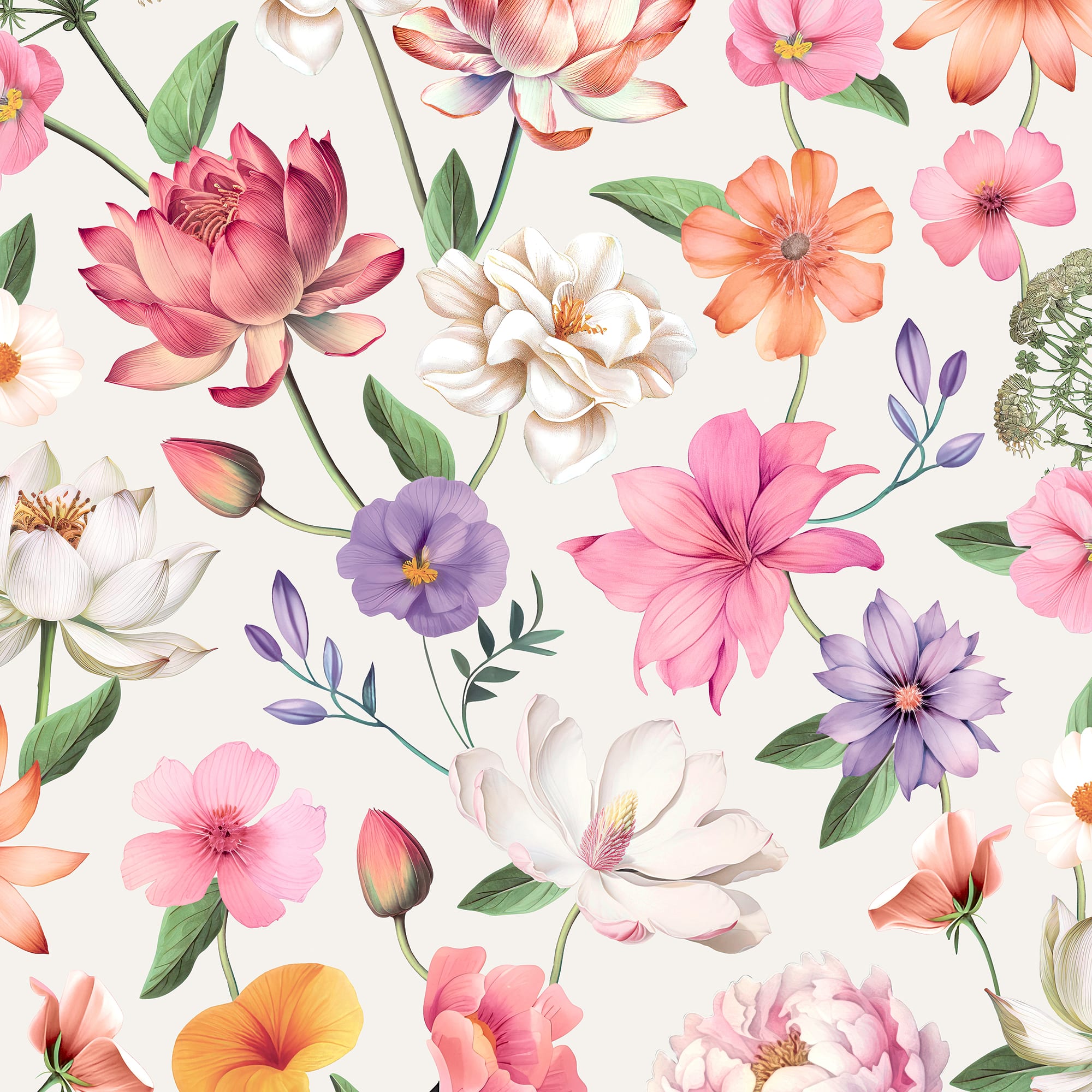 Designs Direct Floral Fantasia Wallpaper
