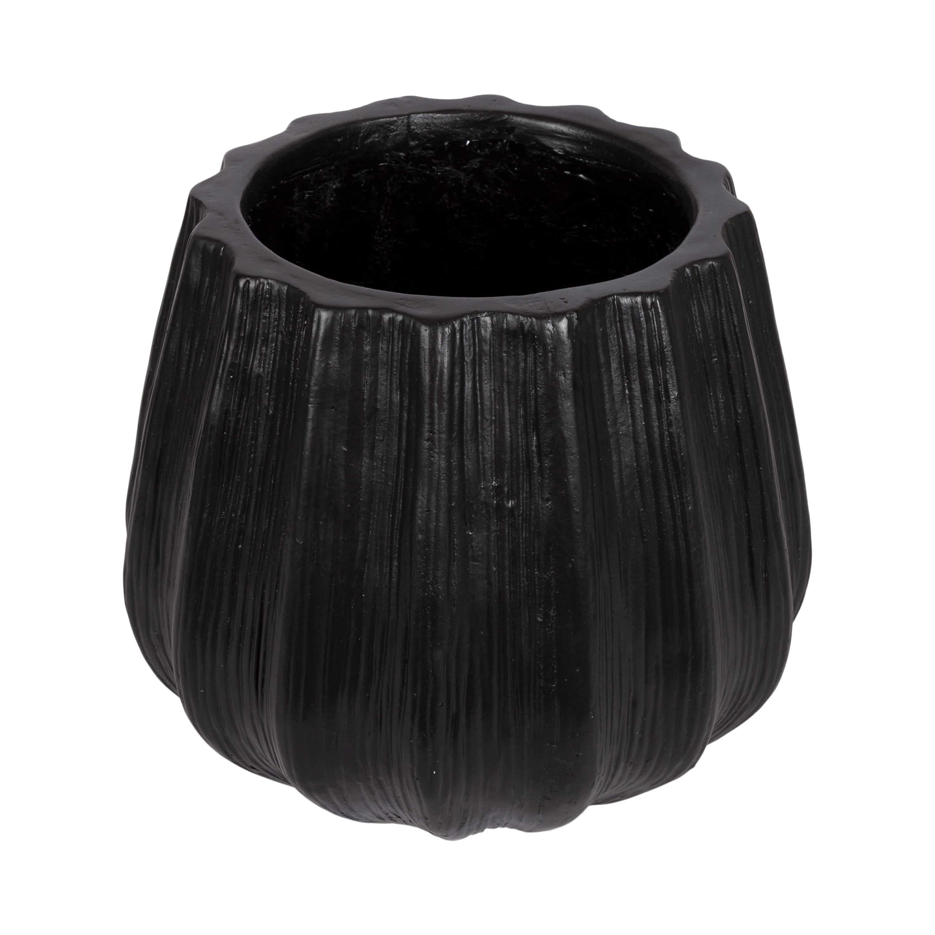 Kate and Laurel 7ft. Oliveira Faux Olive Tree with Claudel Scalloped Planter