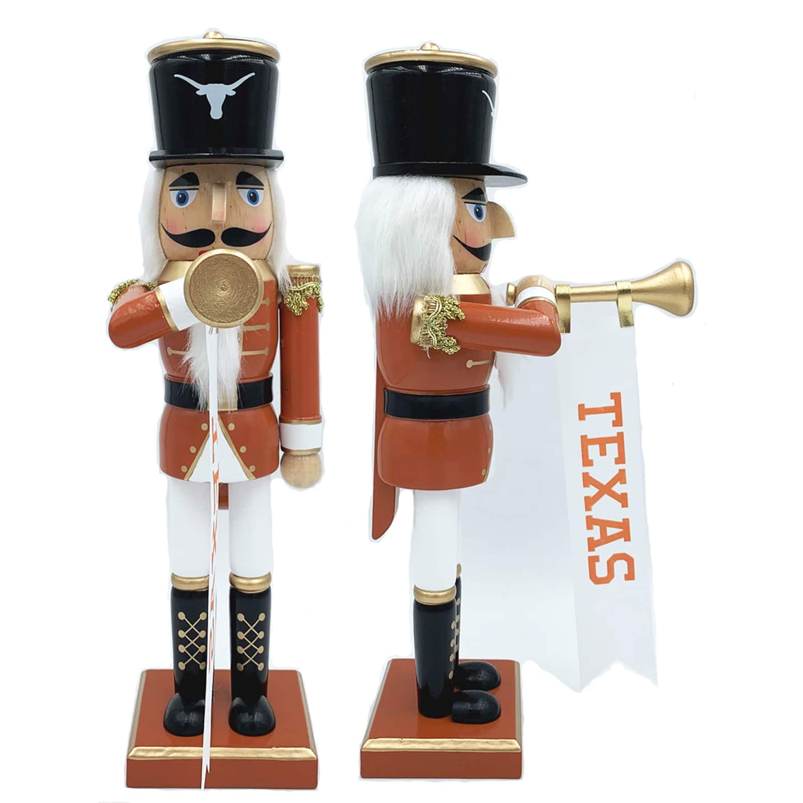 14" College Bugler Nutcracker By Santasworkshop in Texas | 14.25" x 4" x 6.5" | Michaels®