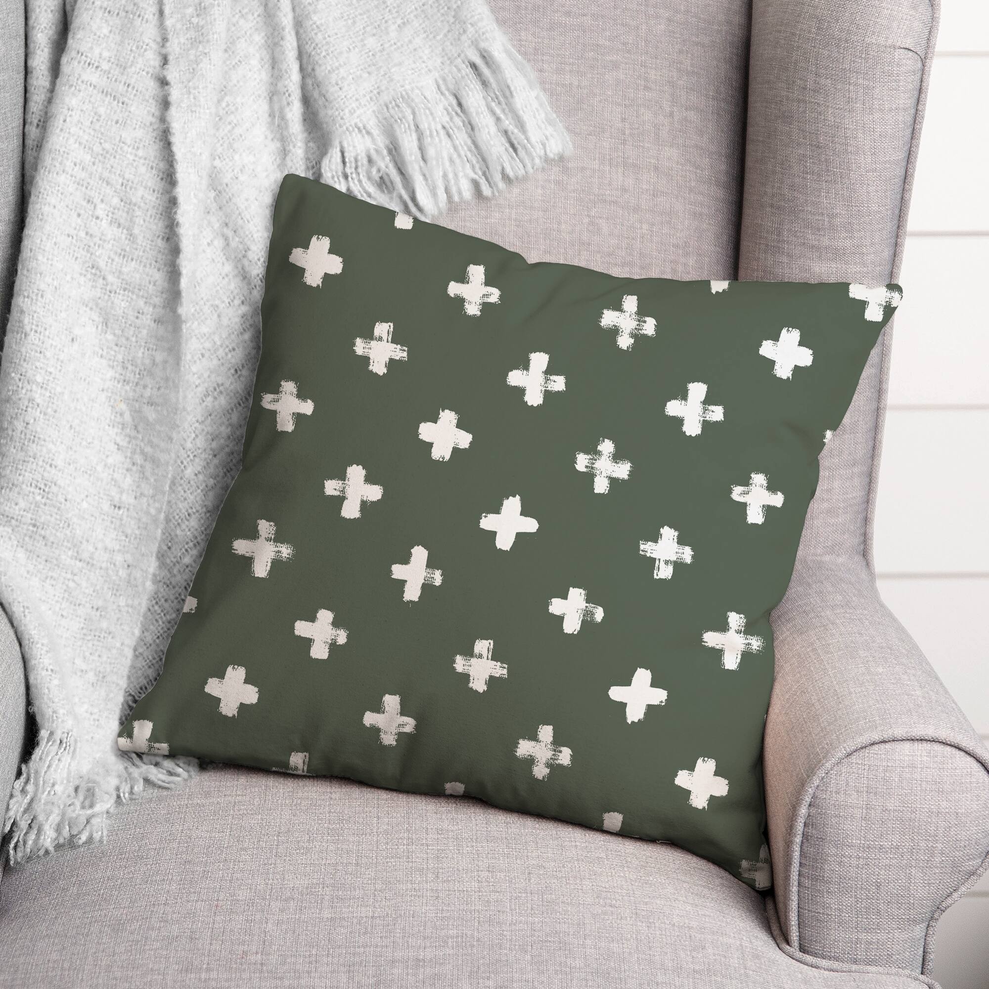 Crosses Indoor/Outdoor Pillow