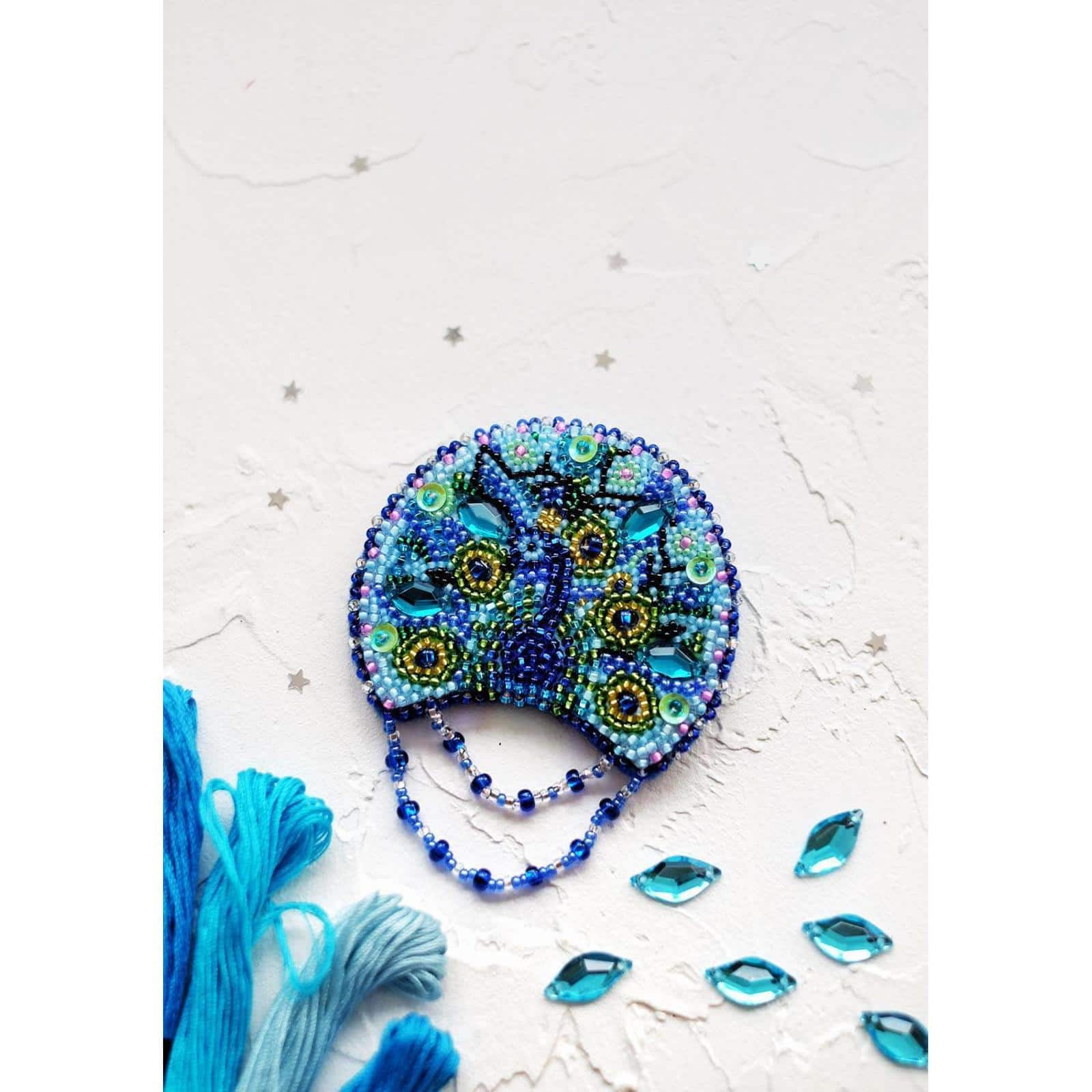 Abris Art Peacock Beading Decoration Kit