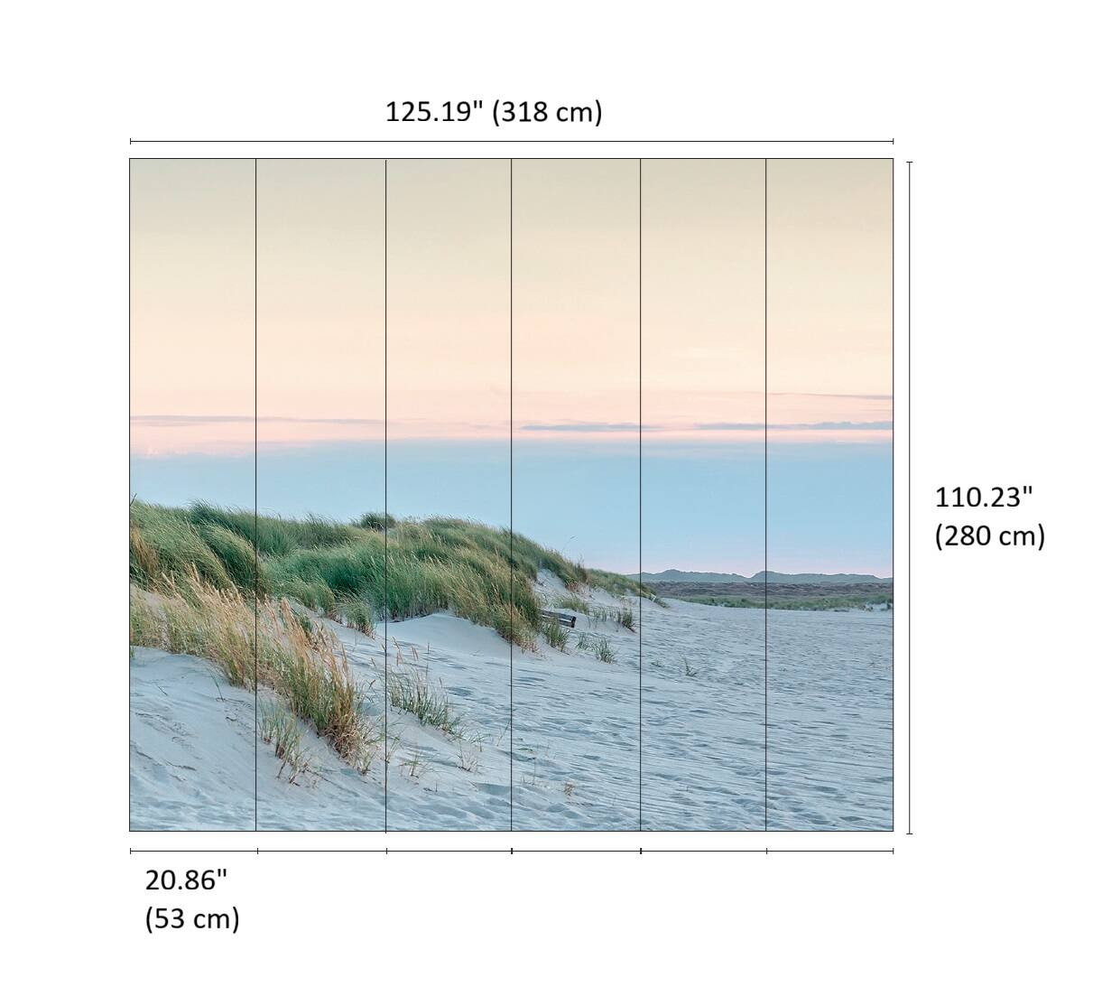 Designs Direct Costal Breeze Wall Mural