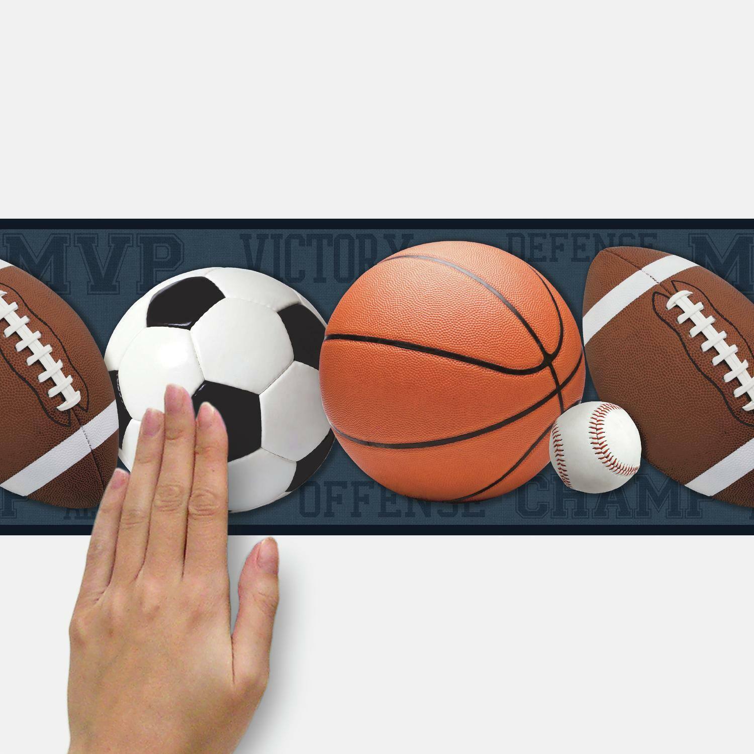 RoomMates Sports Balls Peel & Stick Border