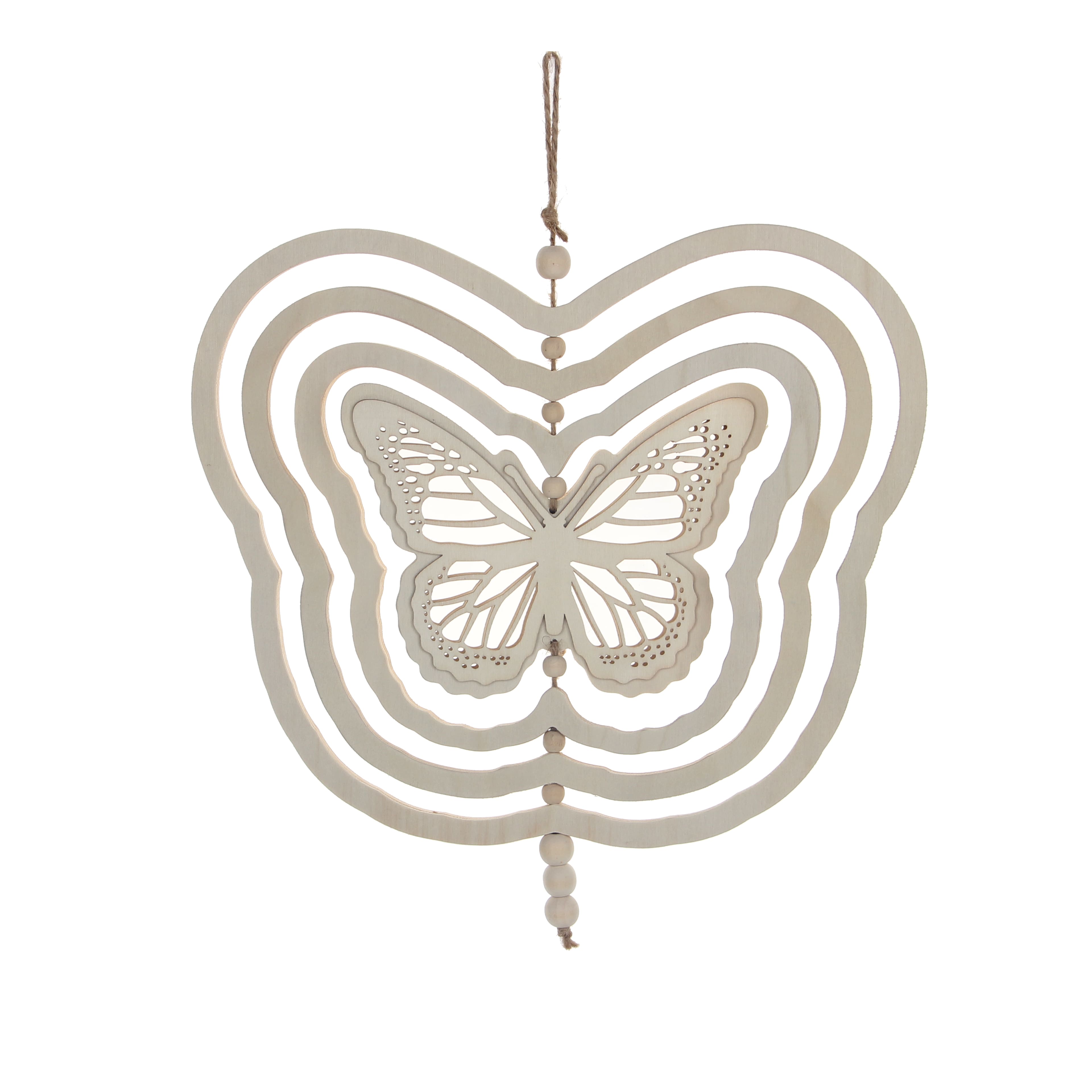 13.5" Butterfly DIY Plywood Wind Spinner Décor by Make Market®