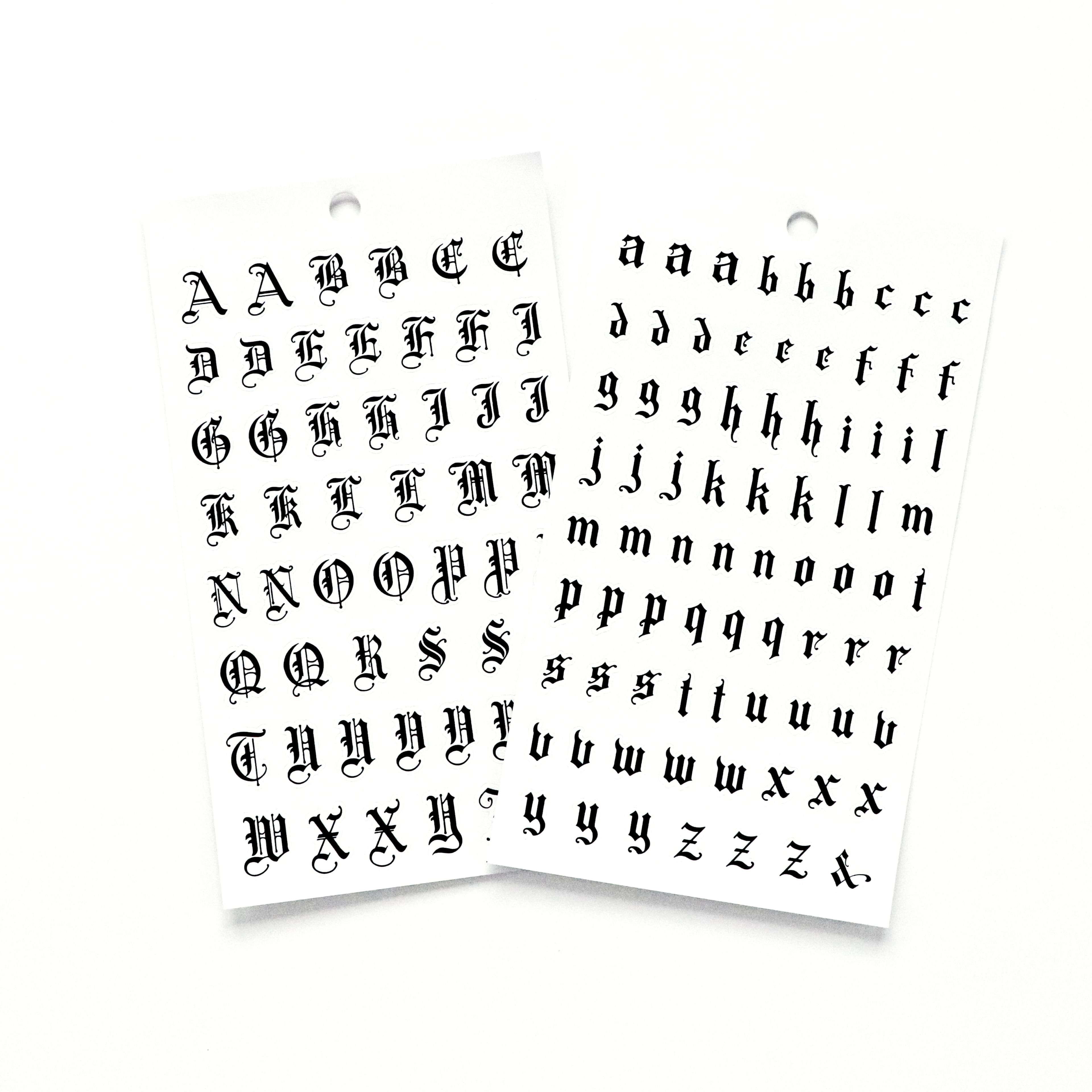 Black Gothic Letter Stickers by Recollections™