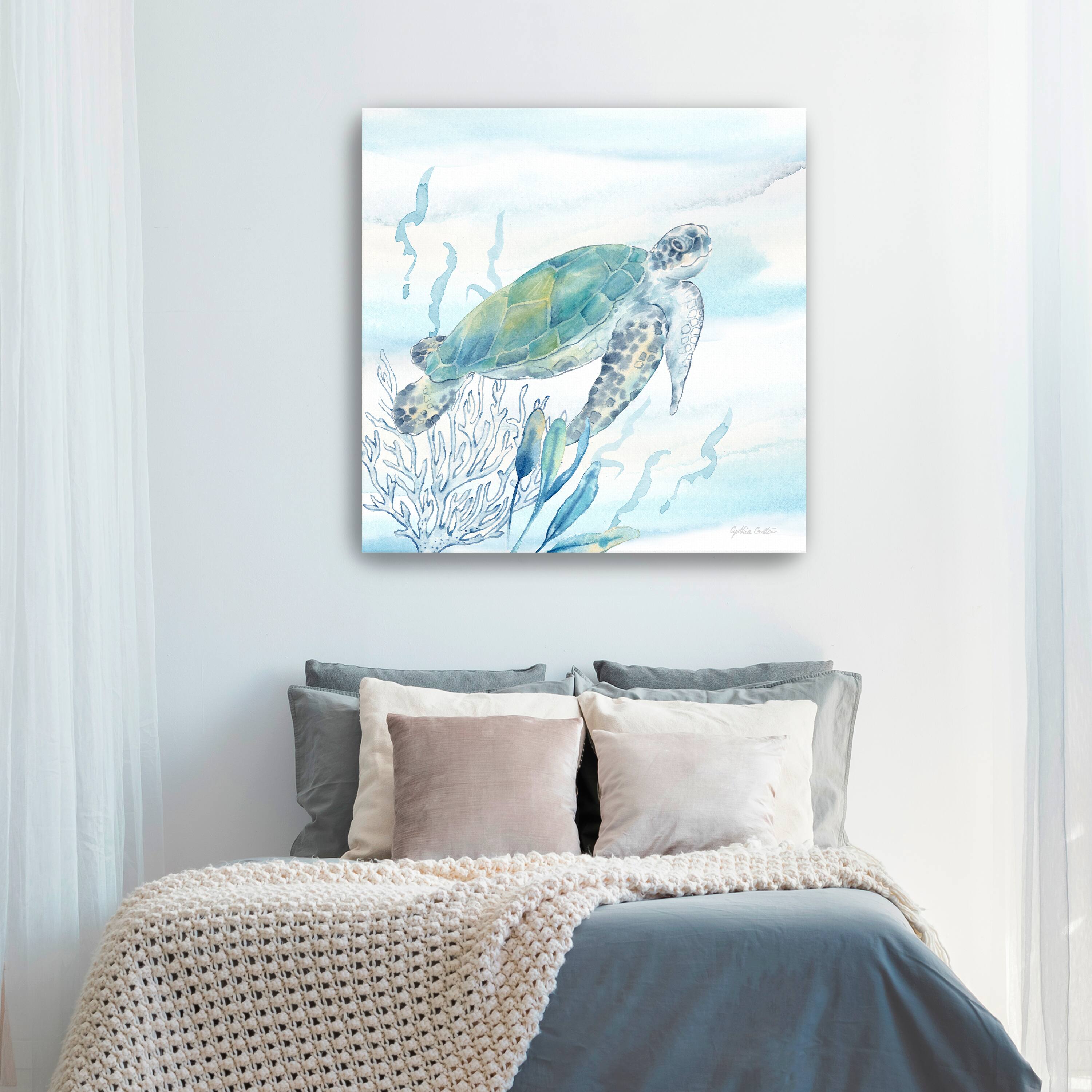 Great Blue Sea IV Canvas Giclee