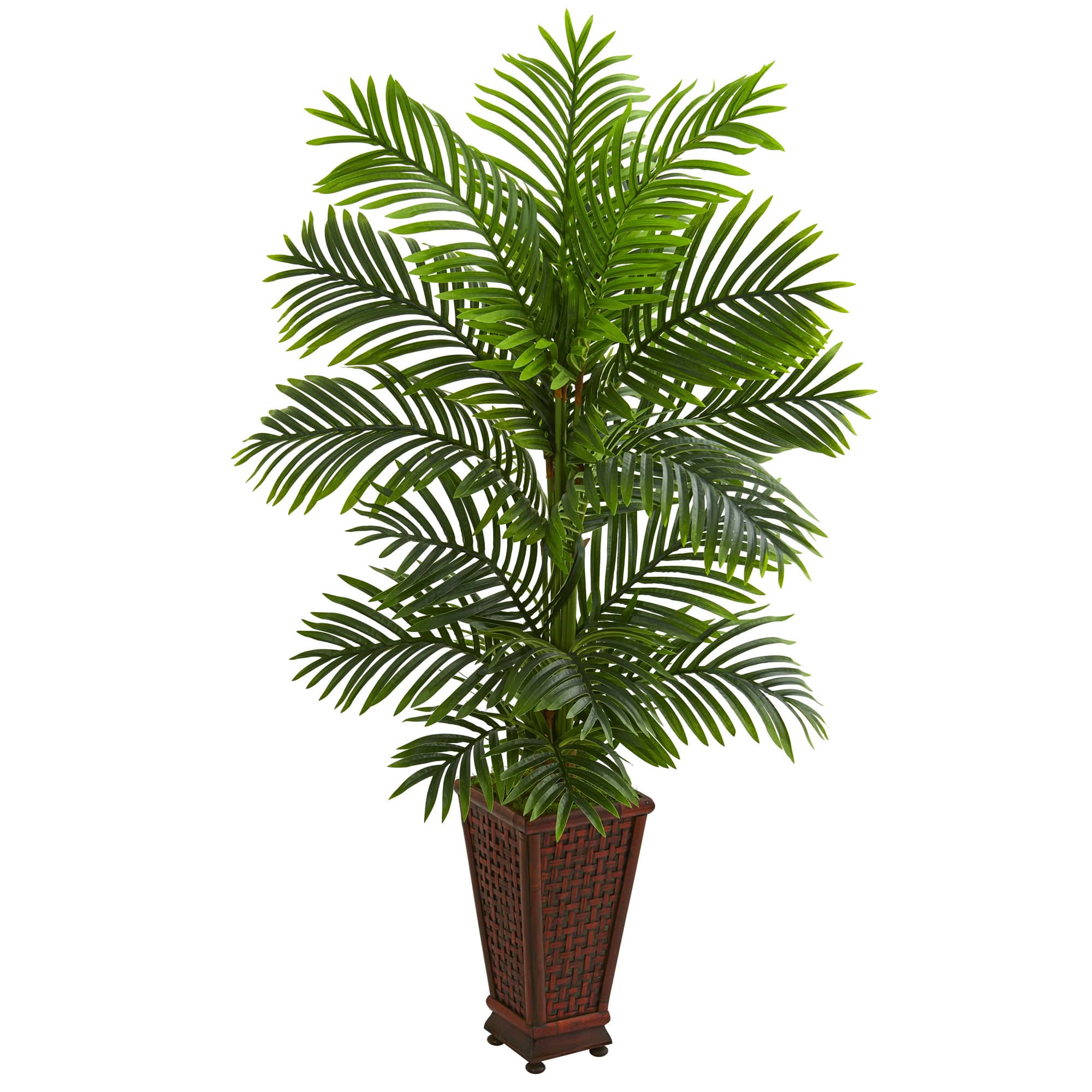 5Ft Kentia Palm Tree in Decorative Planter By Nearly Natural in Green | 5 ft | Michaels®