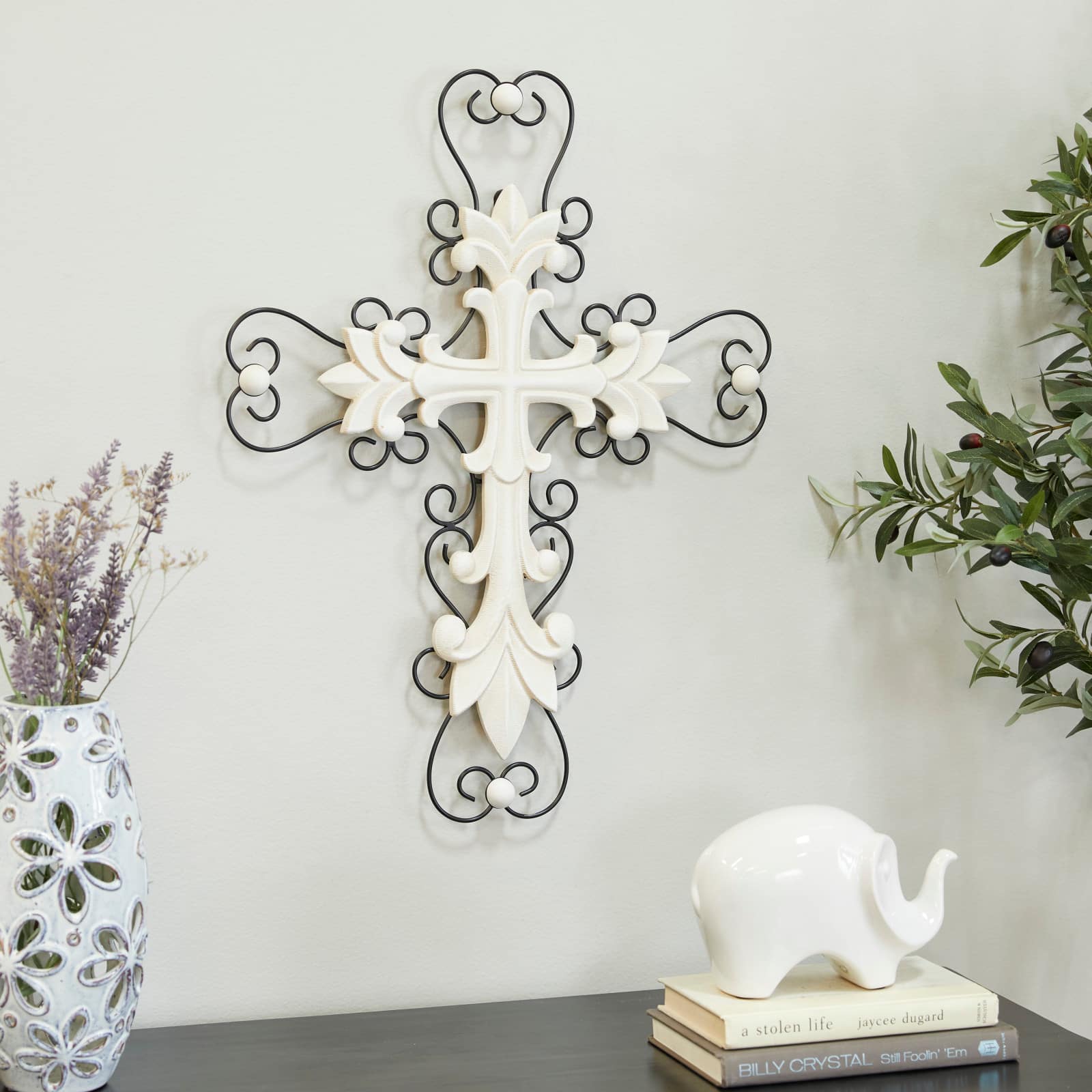 White Traditional Crosses, 18" x 1" x 24"