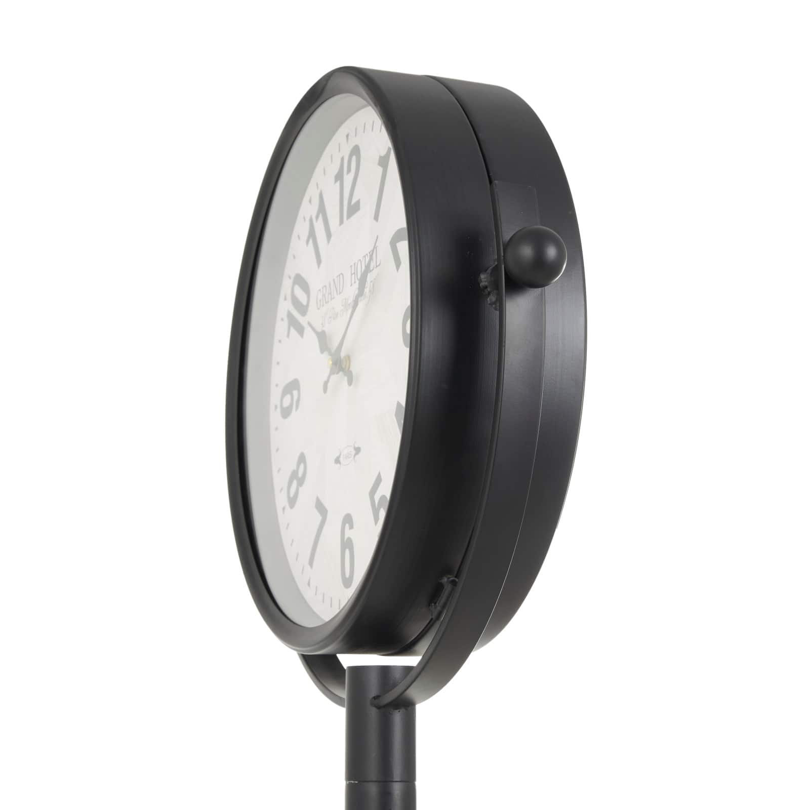 6ft. Black Metal Clock