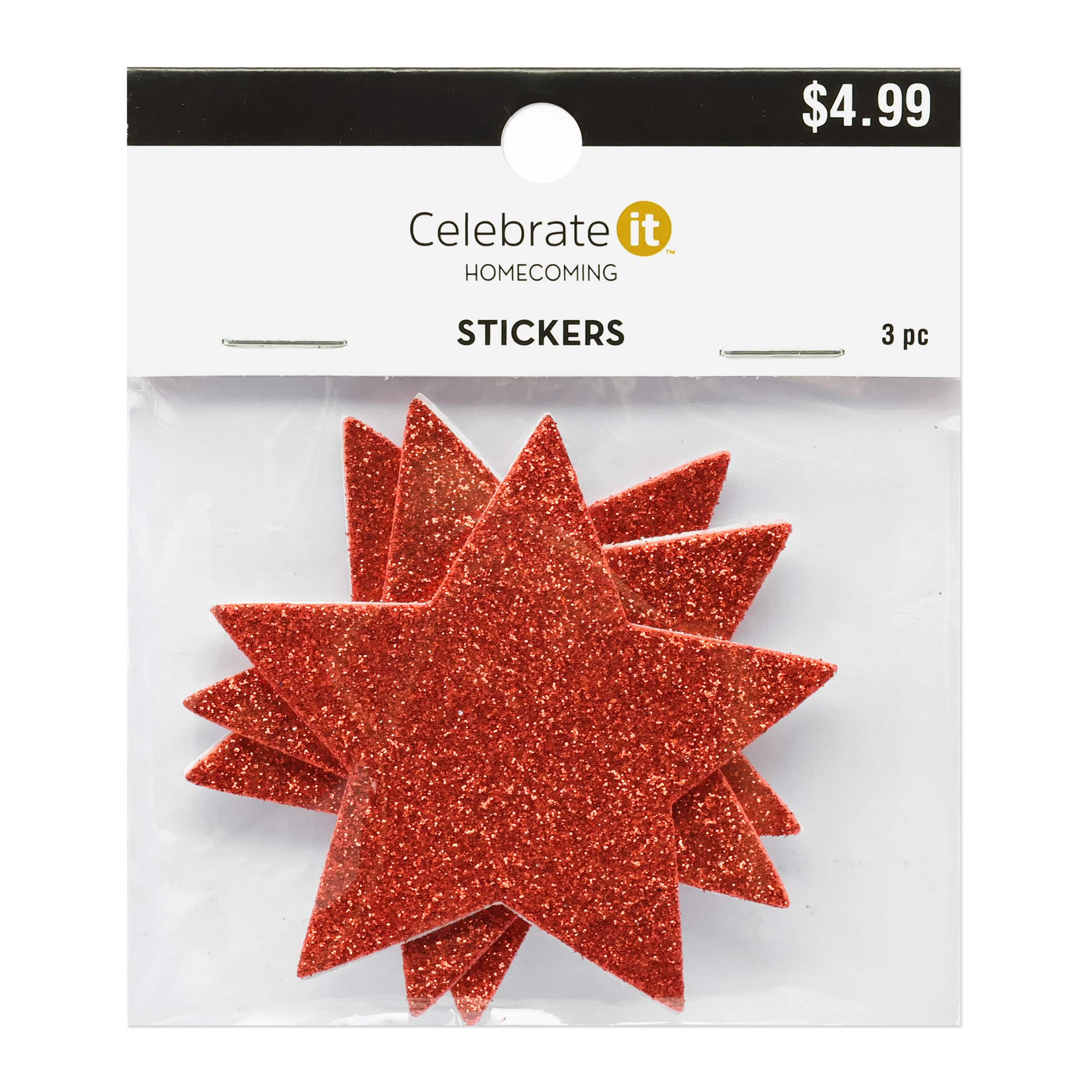 Glitter Star Foam Stickers