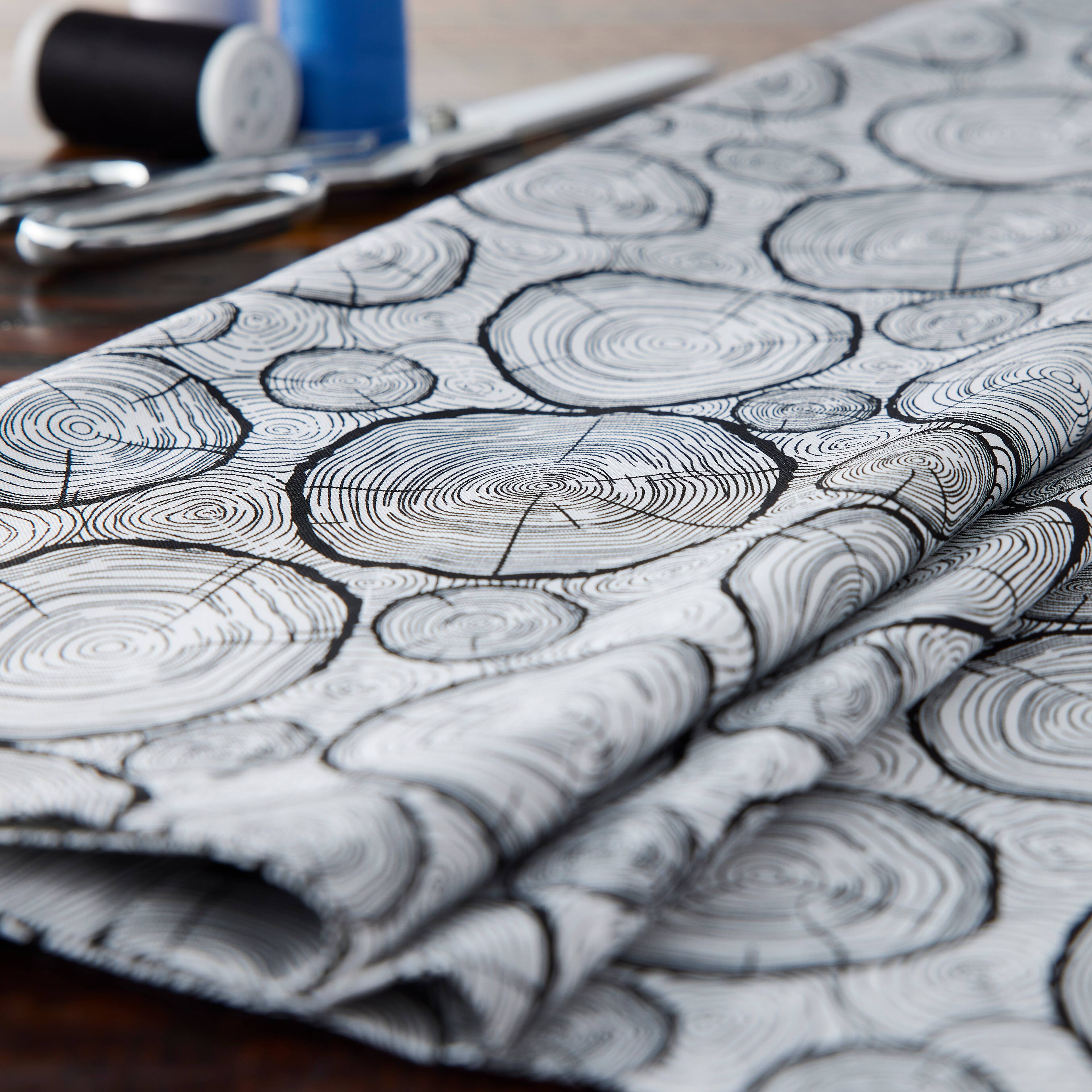 Camelot Fabrics White Hudson Wood Grain Cotton Fabric