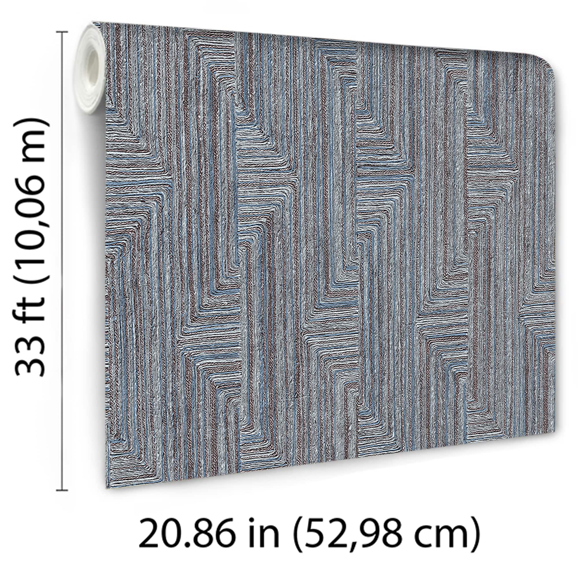 Designs Direct Threadline Geo Stitch Wallpaper