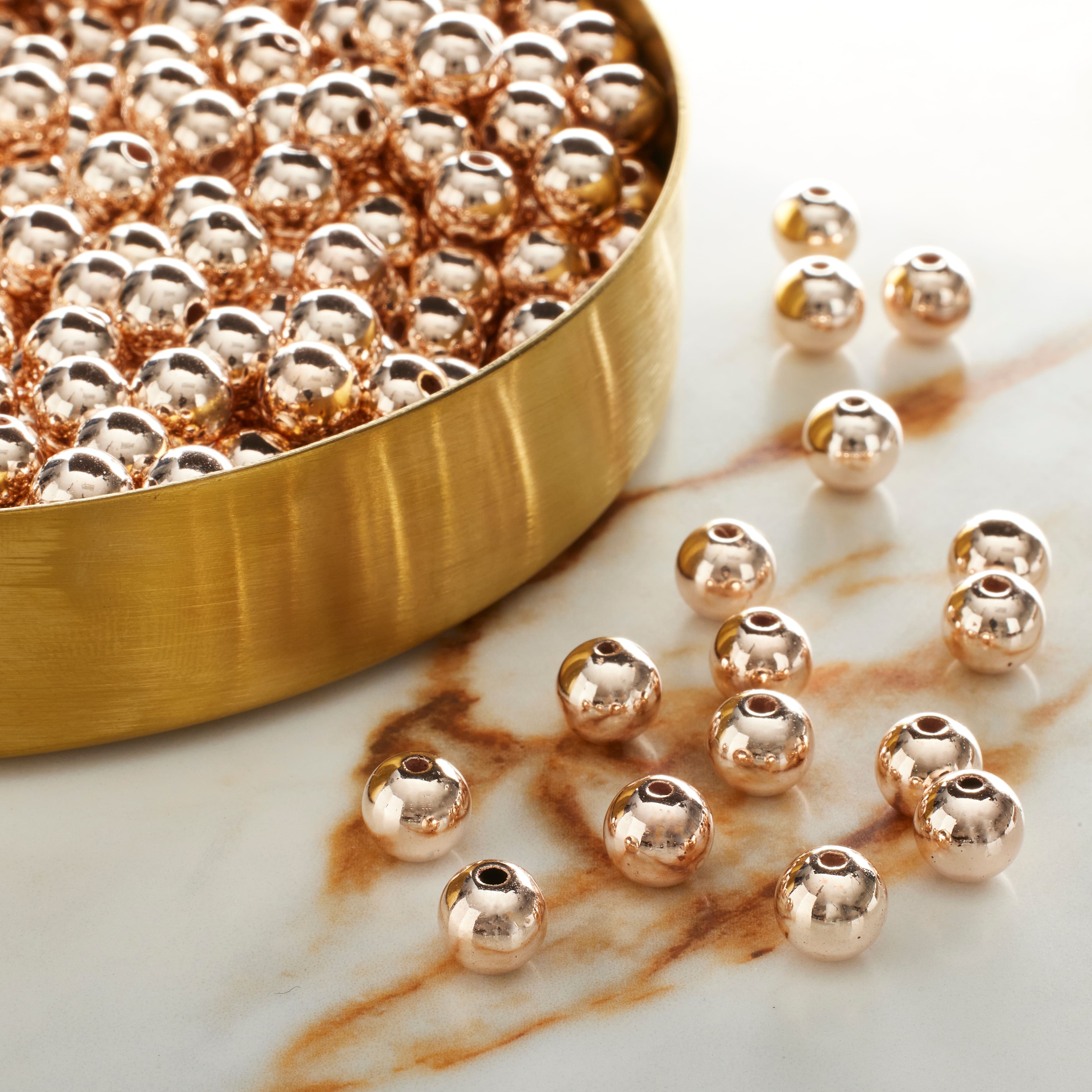 Metallic CCB Round Craft Beads by Bead Landing™