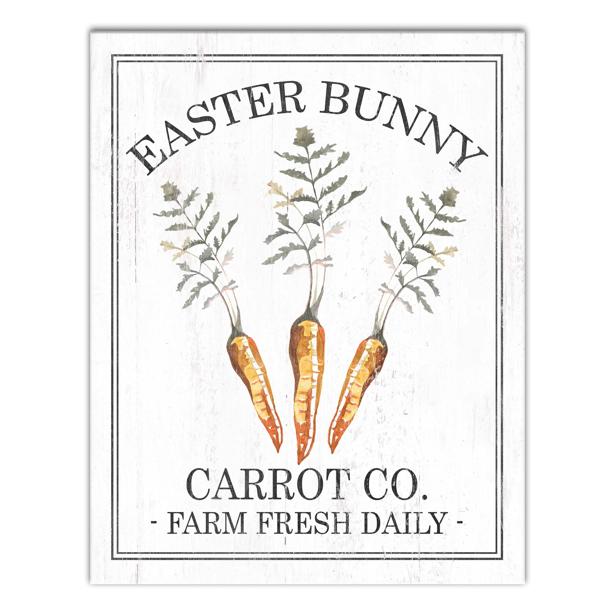 Easter Bunny Carrot Co. Canvas Wall Art