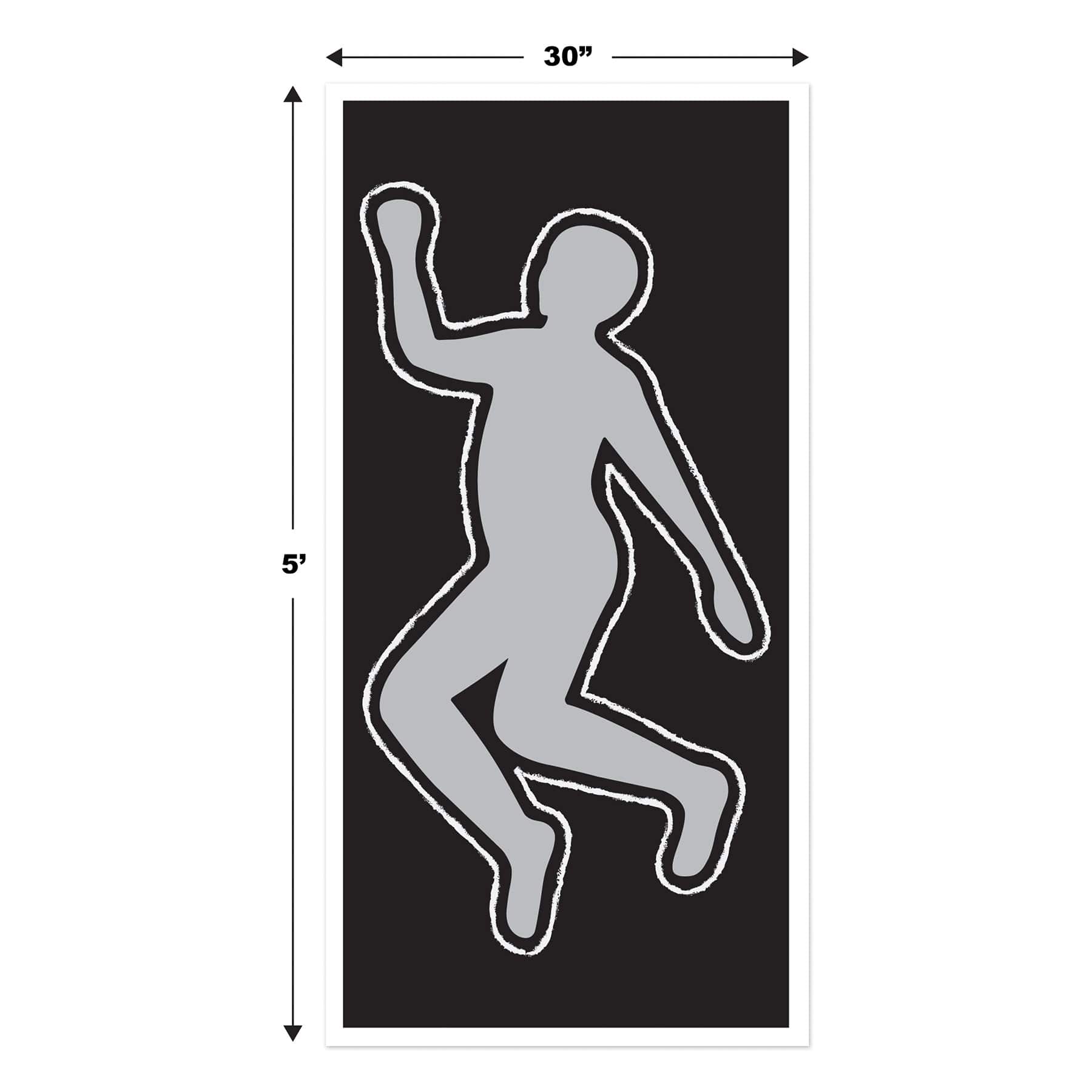 Beistle 30" x 5ft. PSI Body Silhouettes, 2ct.
