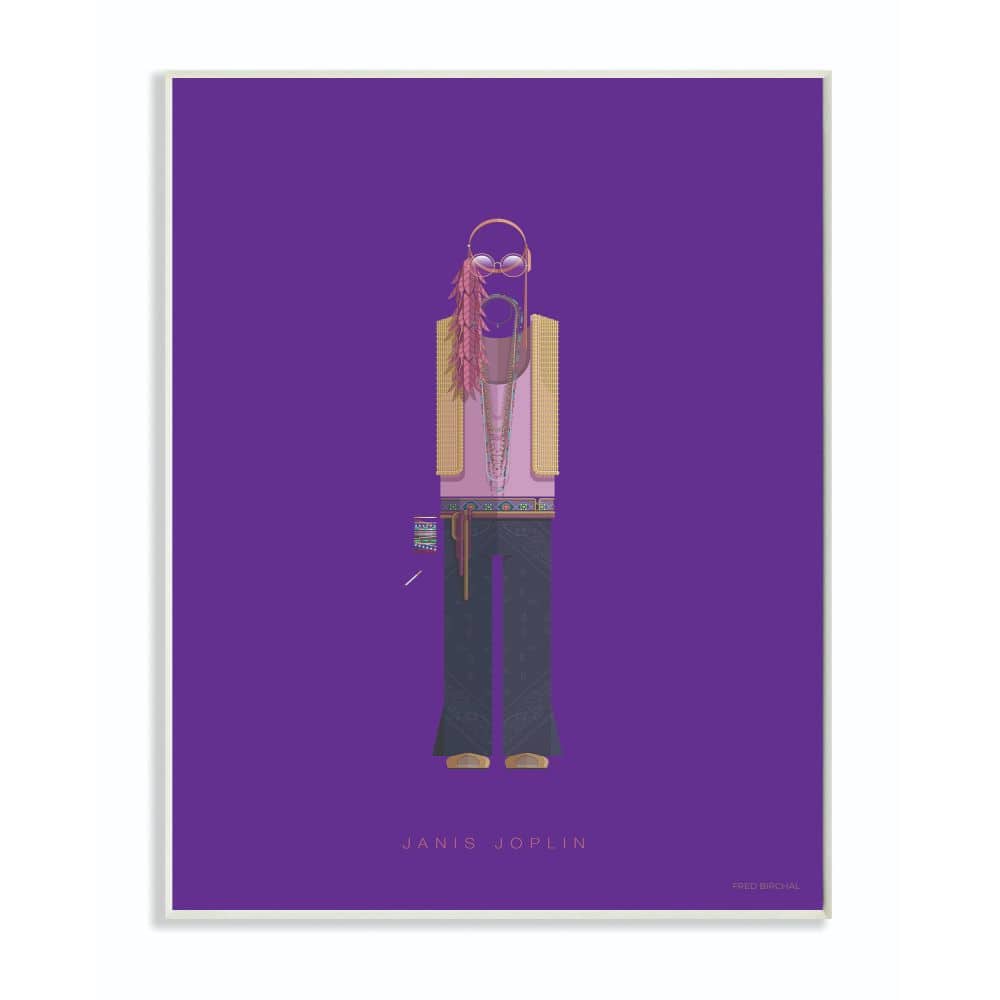 Stupell Industries Janis Joplin Fashion Design Wall Art