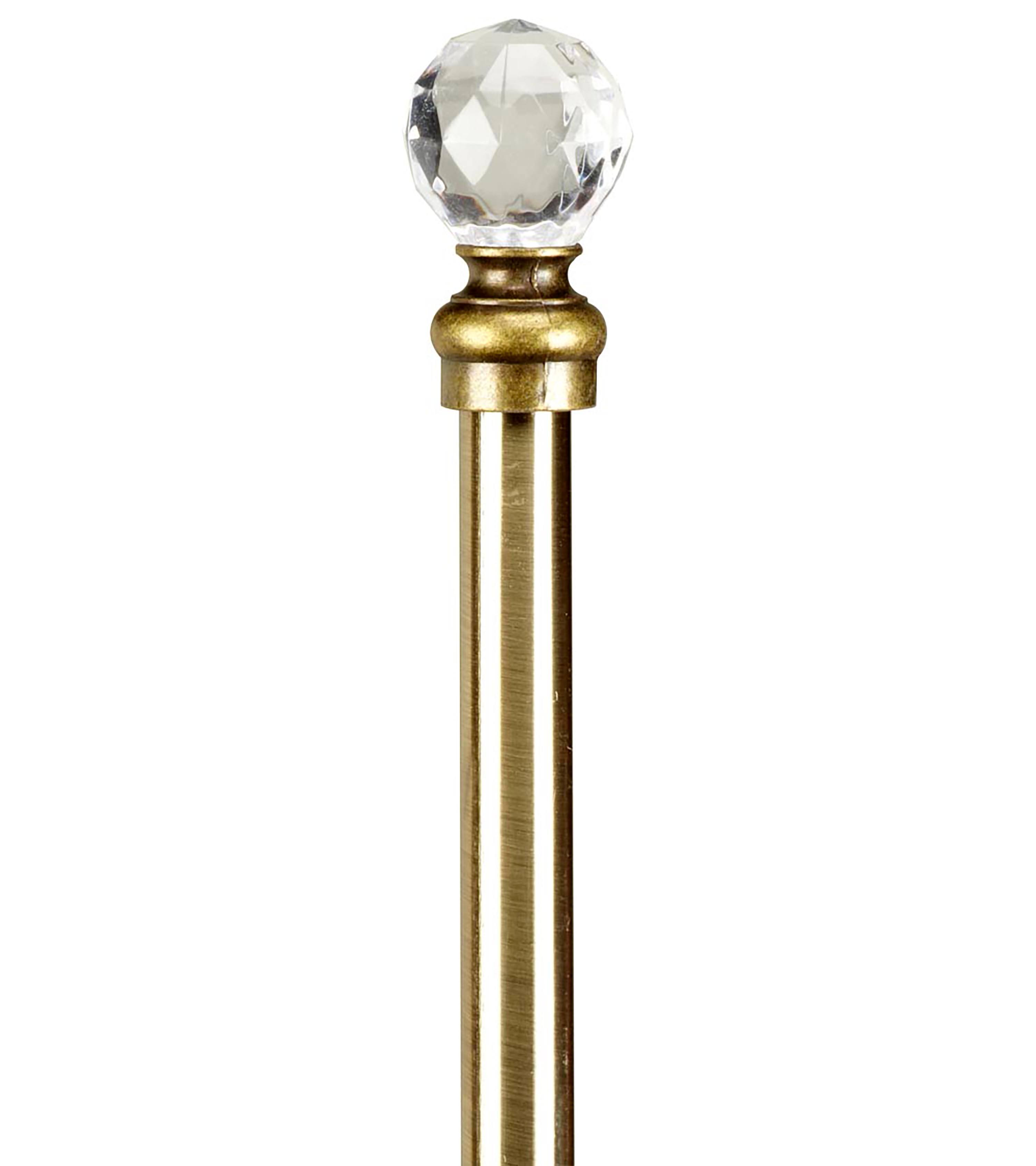 Home Details Crystal Ball Curtain Rod