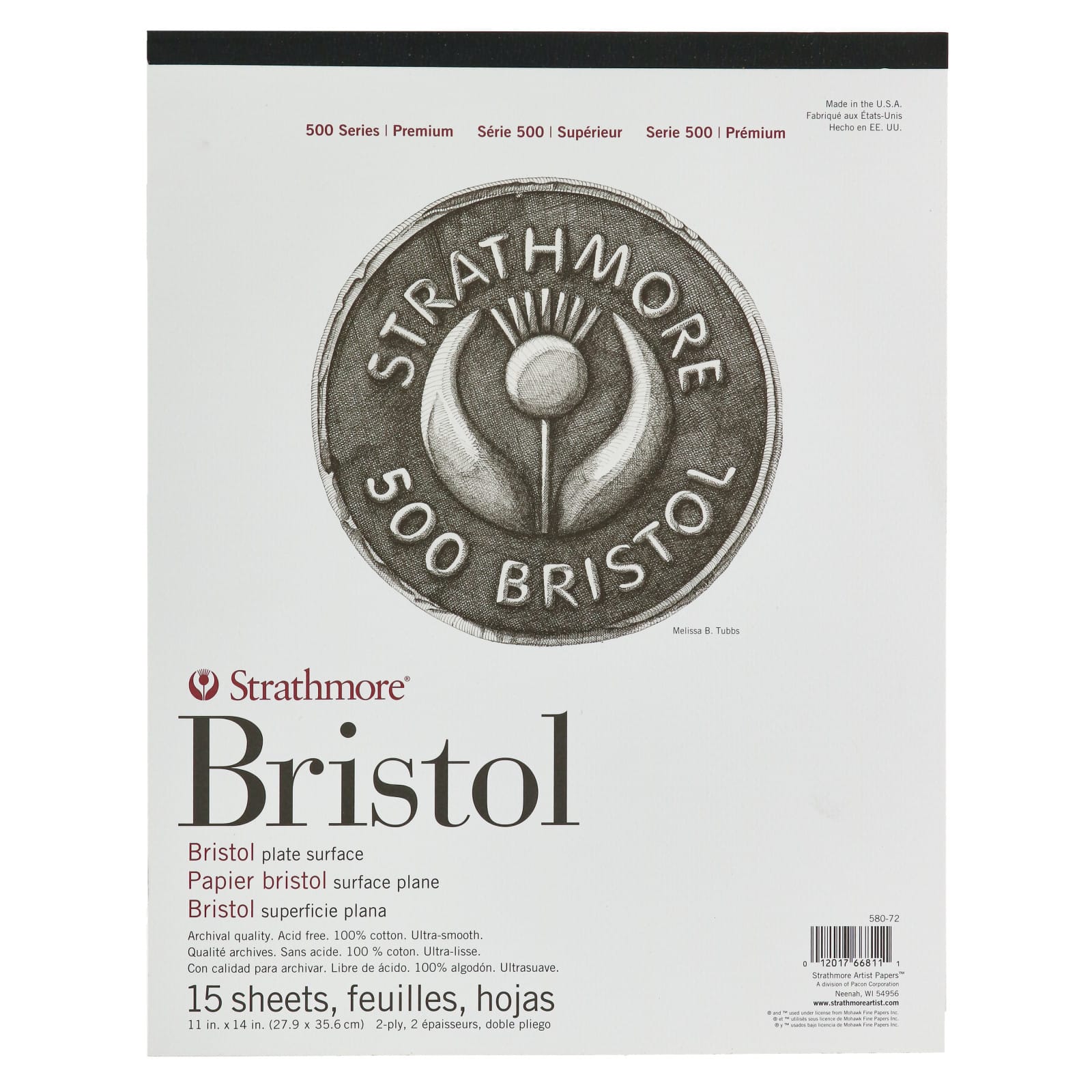 Strathmore® 500 Series Bristol Plate Paper Pad
