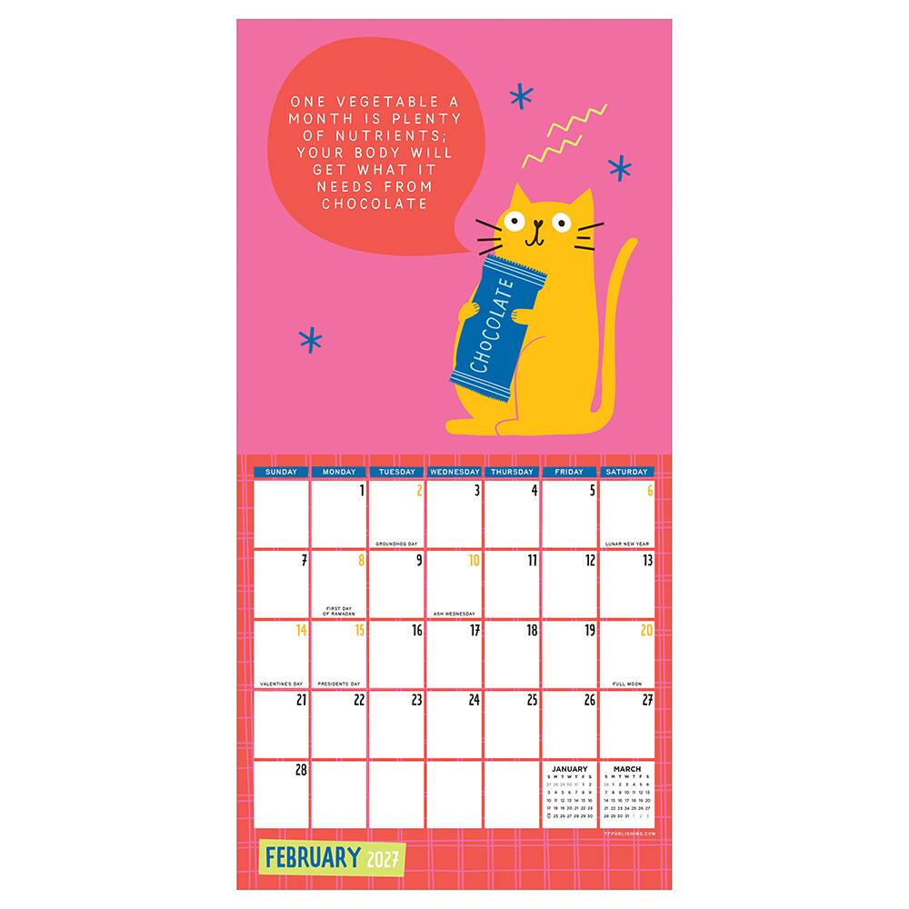 2027 Cats vs Adulting Mini Calendar