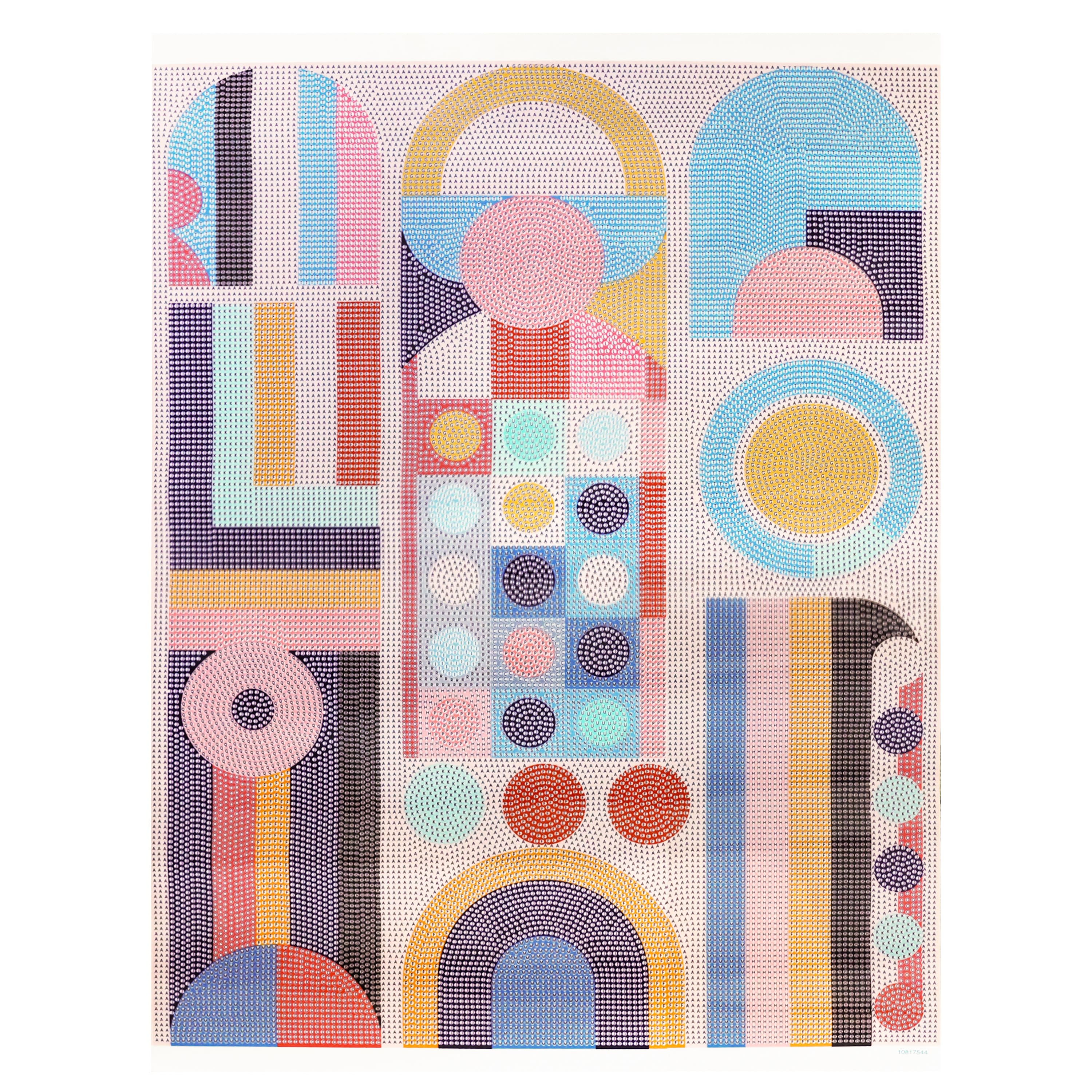 16" x 20" Pink Geometric Diamond Art Kit with Wood Frame by Make Market®