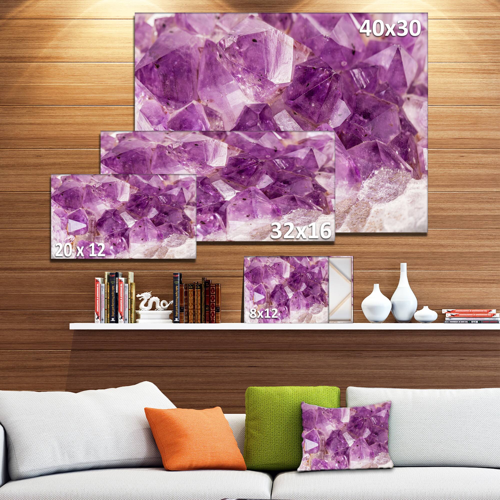 Designart - Purple Amethyst Macro