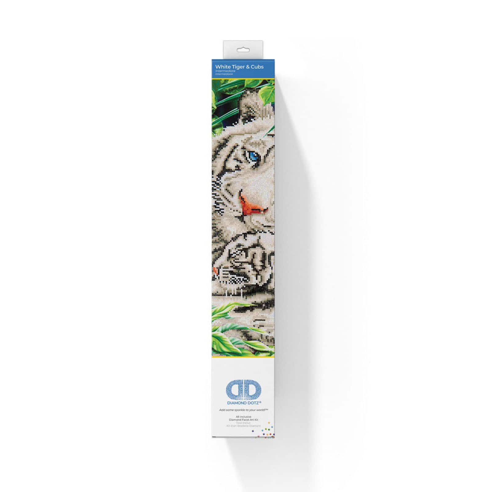 Diamond Dotz® White Tiger & Cubs Diamond Painting Kit