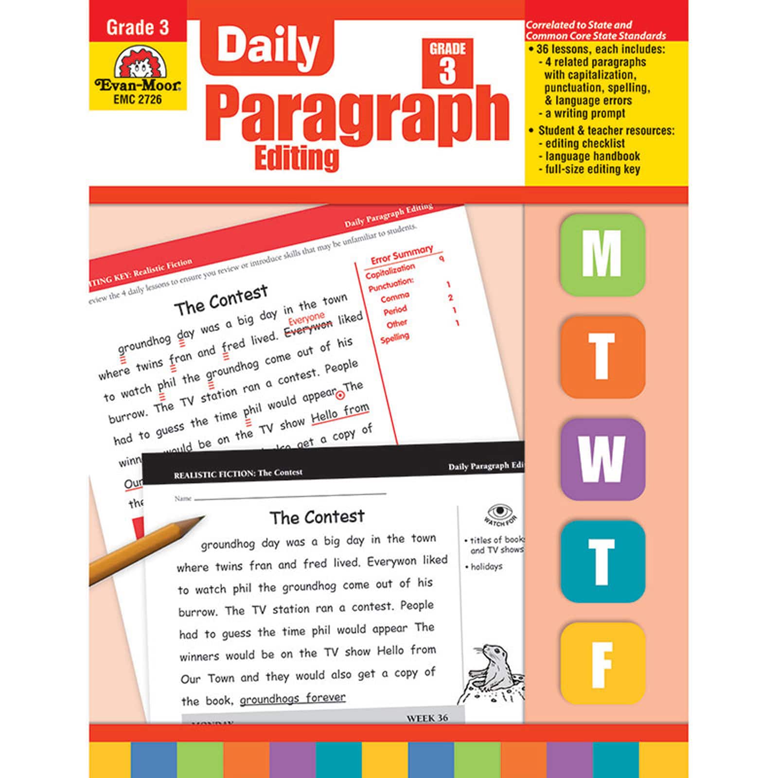 Evan-Moor® Daily Paragraph Editing Book, Grade 3