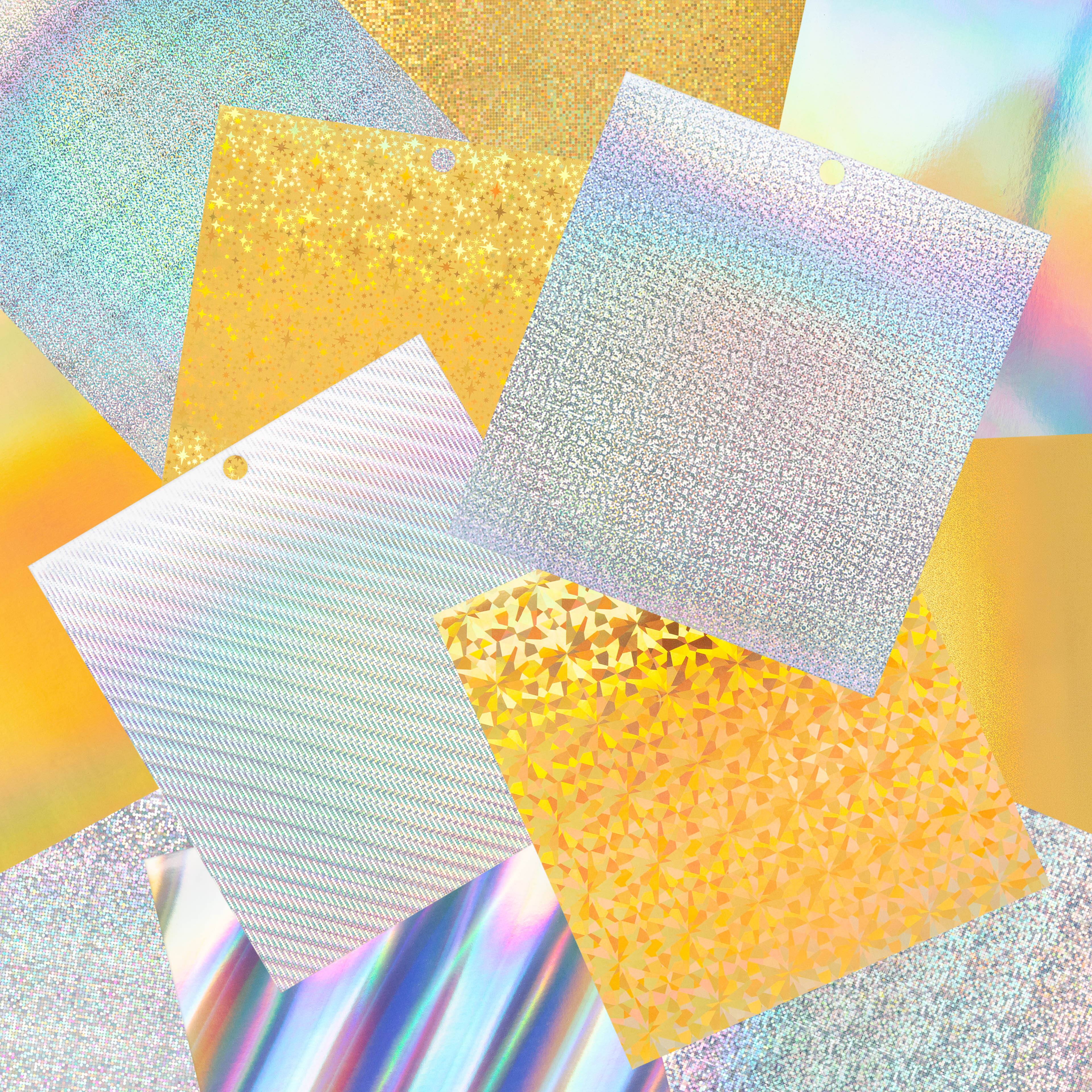 12 Pack: 6" x 6" Holographic Prints Paper Pad by Recollections™