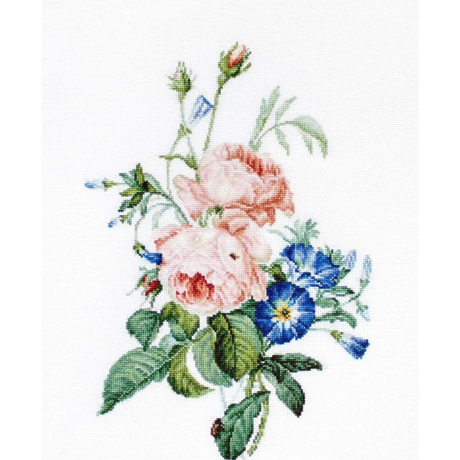 Luca-S Bouquet with Roses Counted Cross Stitch Kit