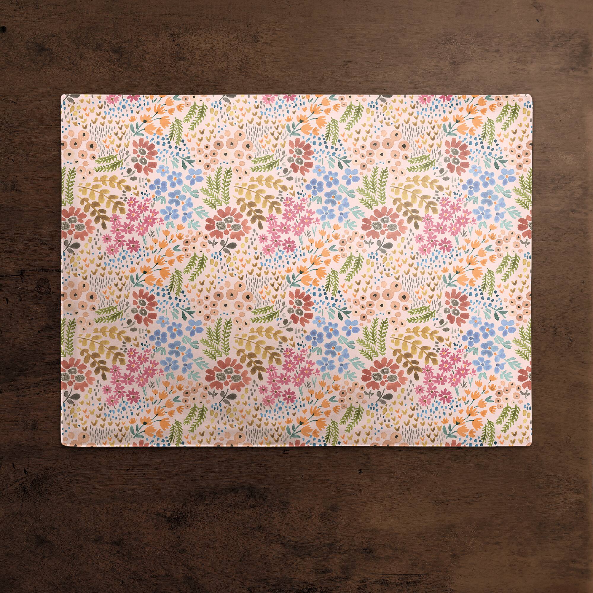 Wild Flower Floral Cotton Twill Placemat