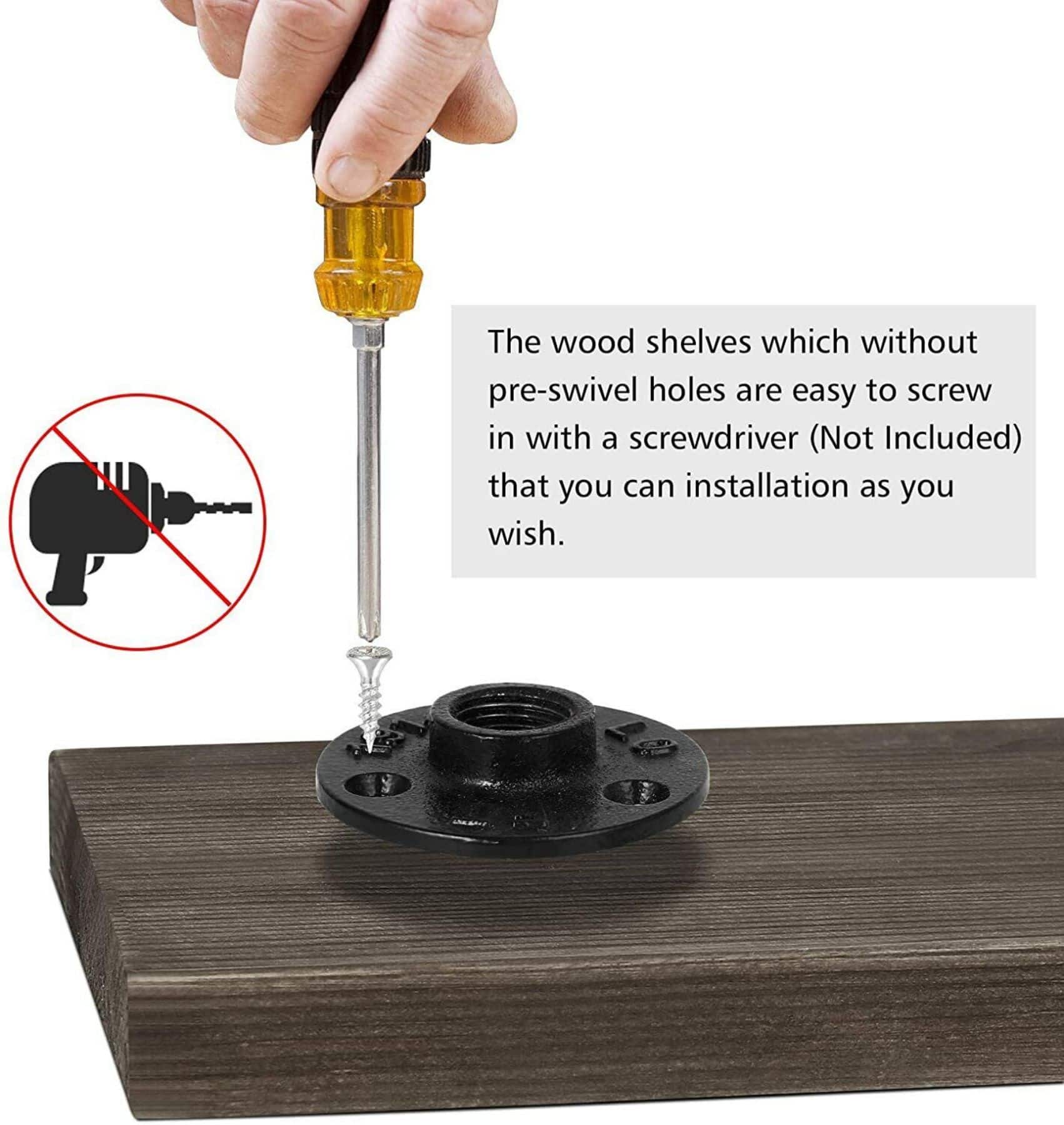 Brown Toilet Paper Holder with Shelf