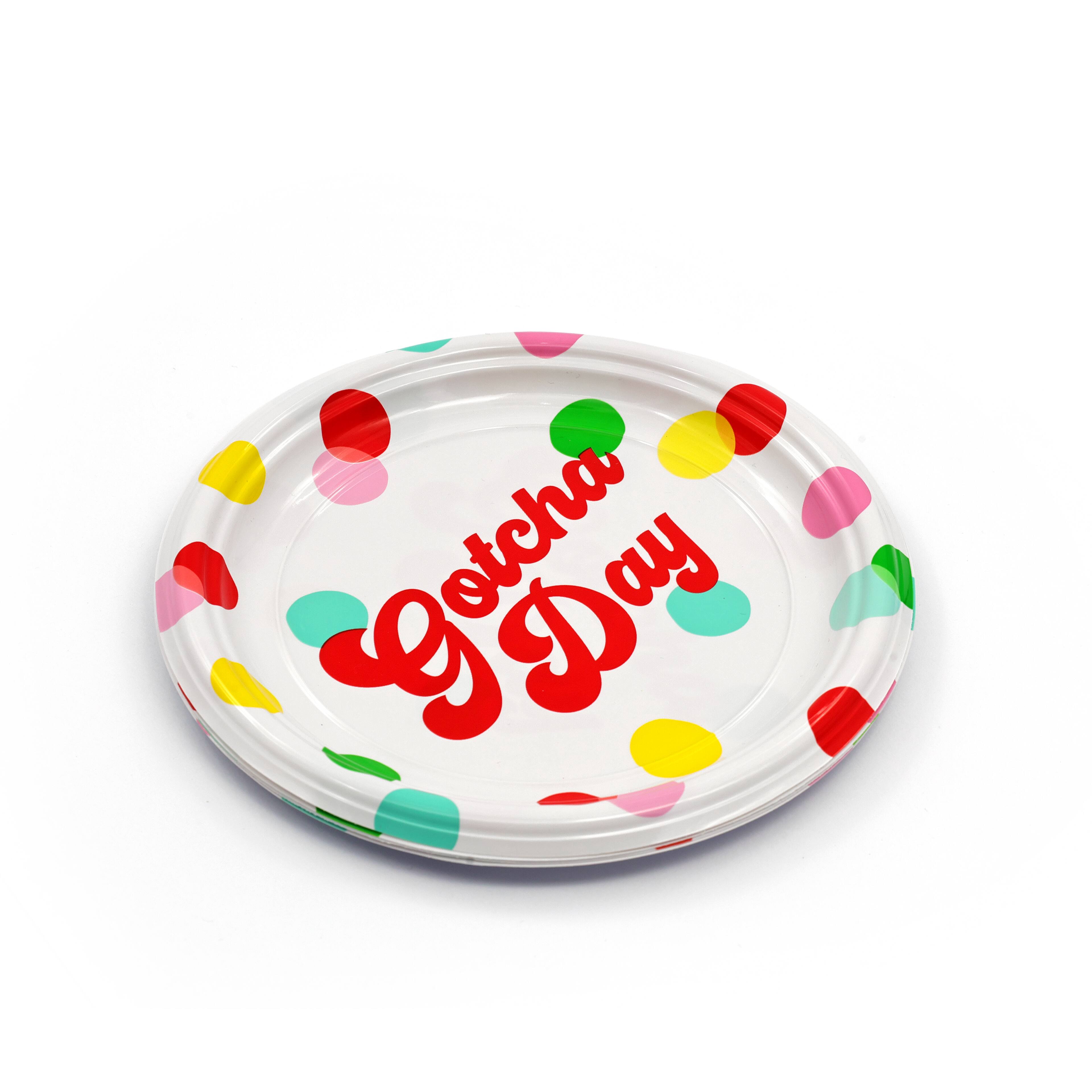 Assorted Pet Picks 7" Pet Party Plastic Plates, 5pc. by Fab Finds