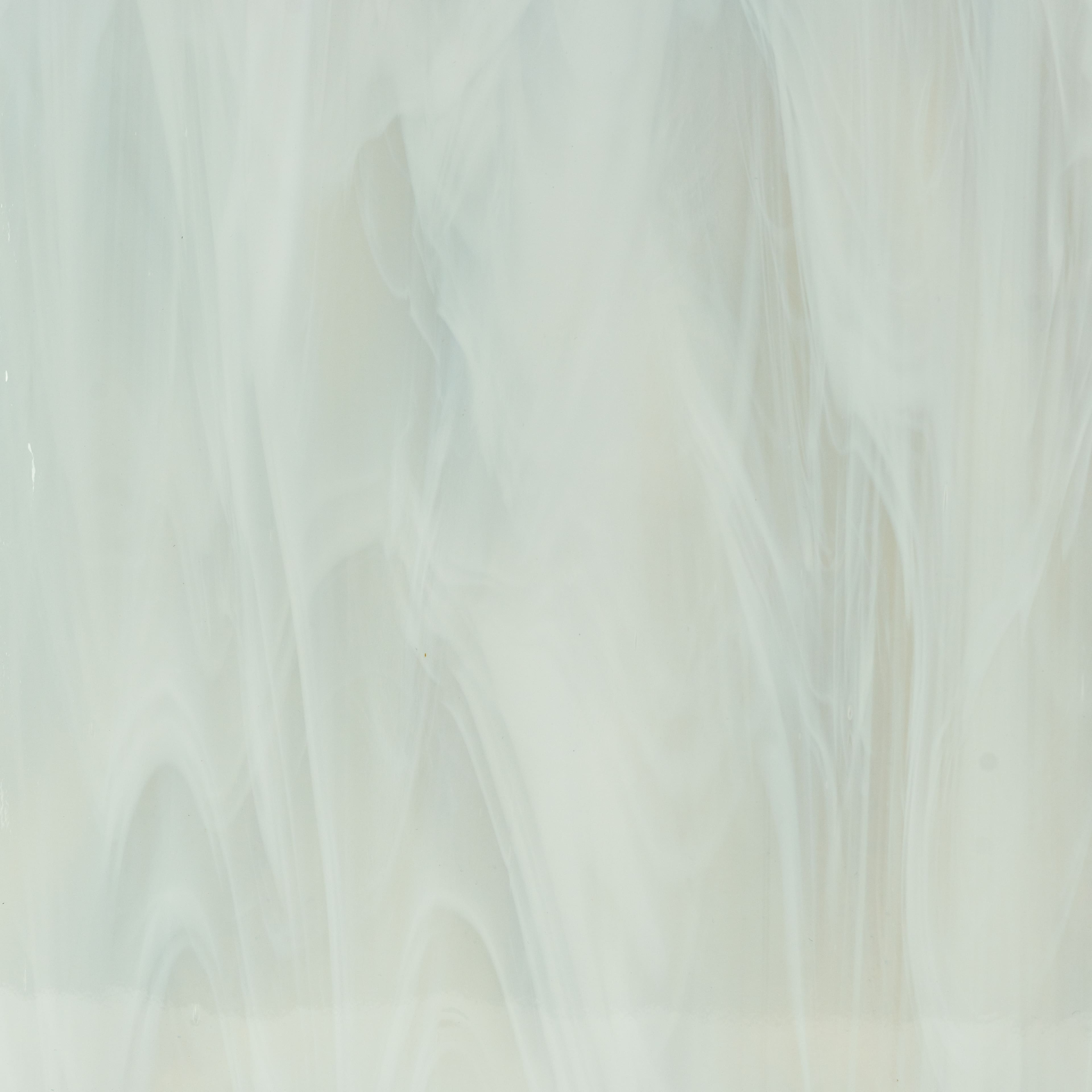 12" x 12" Clear/White Wispy Smooth Fusible Glass