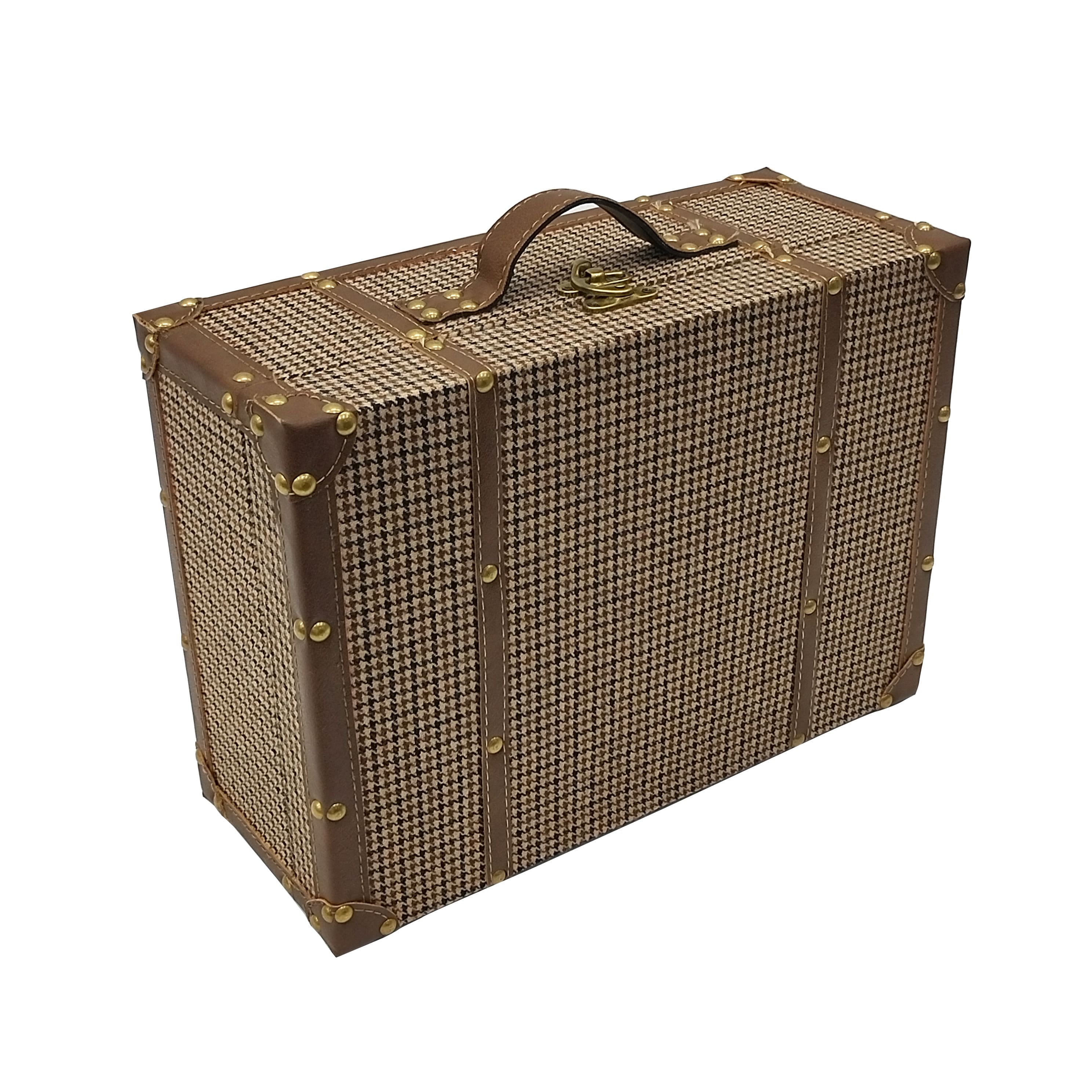 Medium Plaid Suitcase Decorative Box by Ashland®