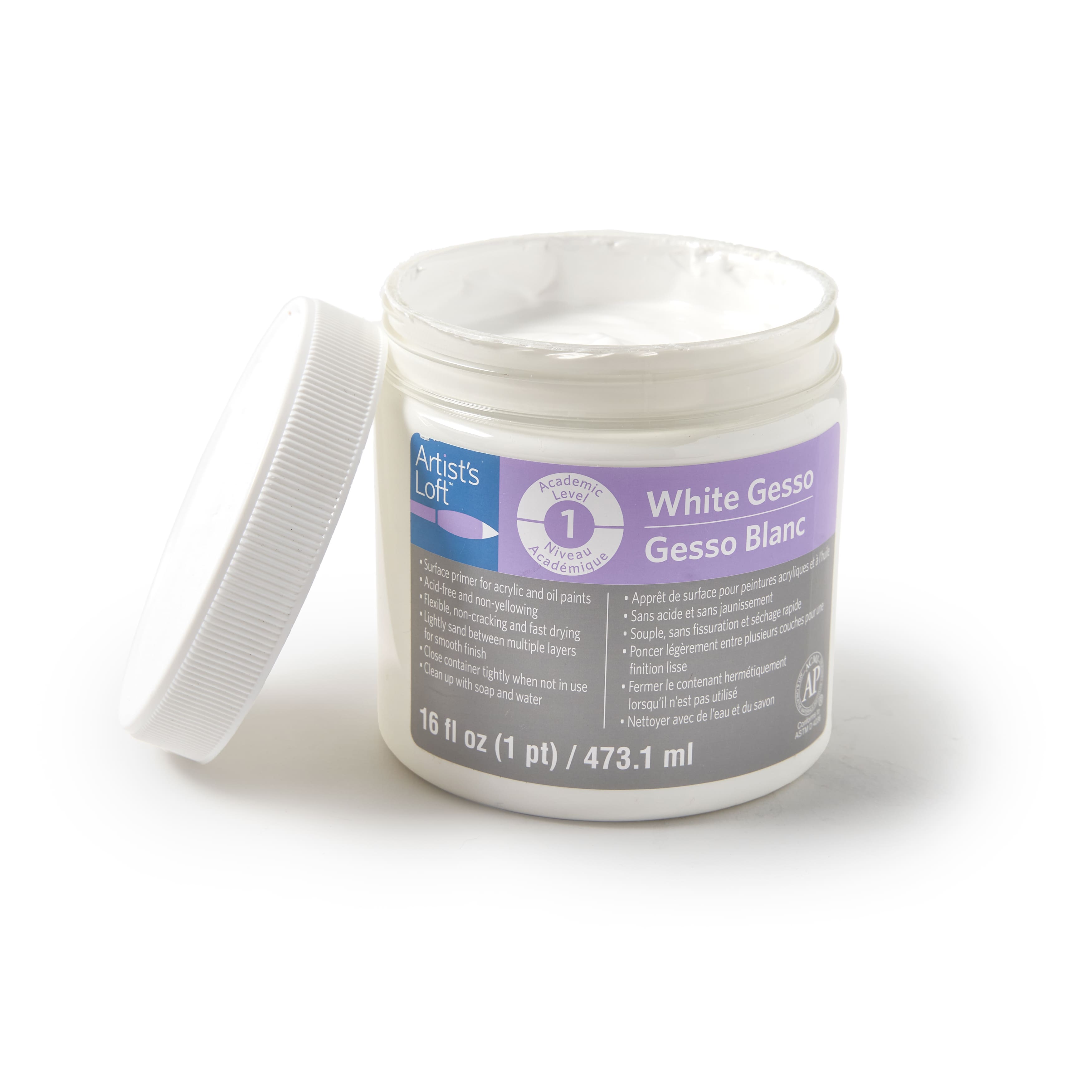 9 Pack: White Acrylic Gesso by Artist's Loft®, 16oz.