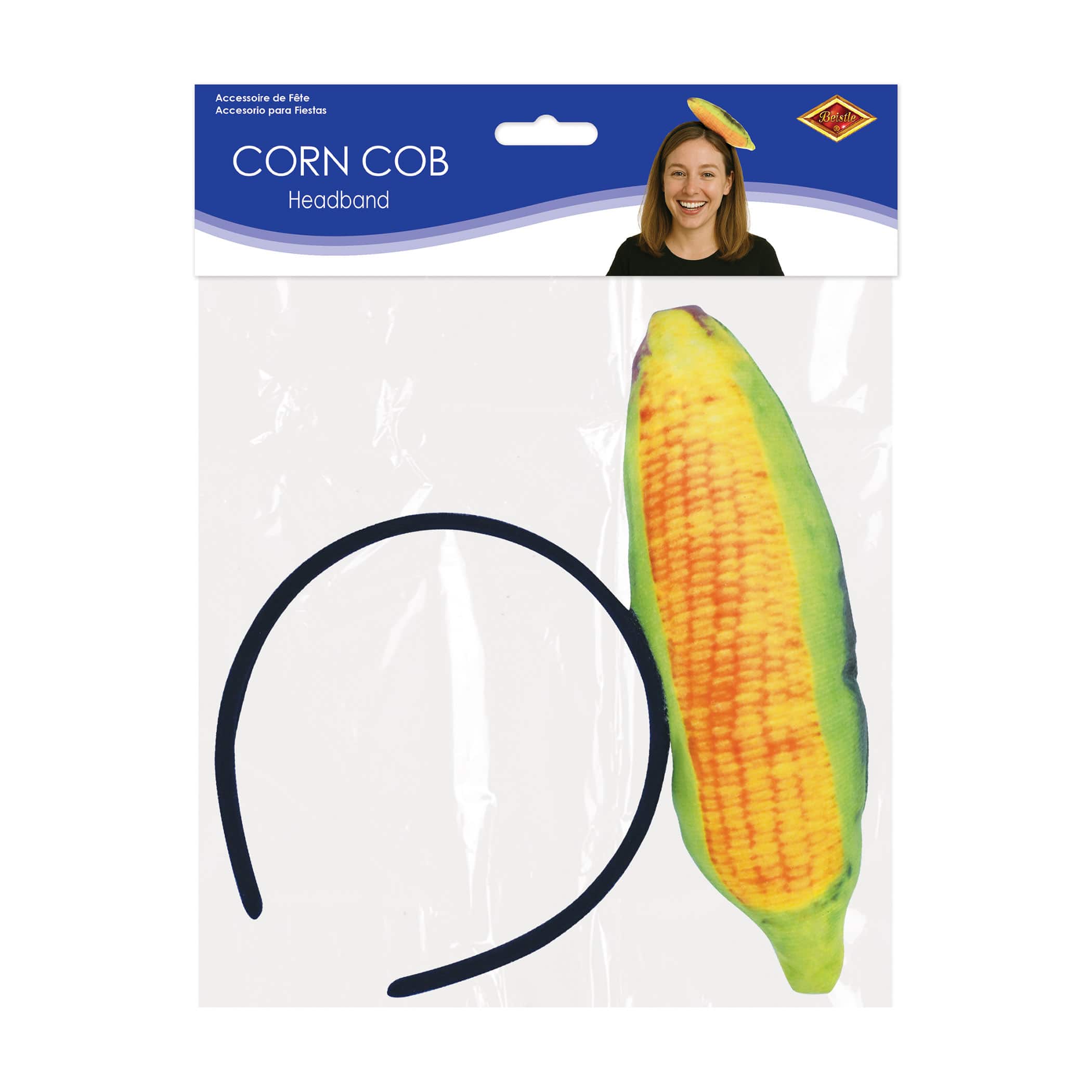 Beistle Yellow Corn Cob Headbands, 2ct.