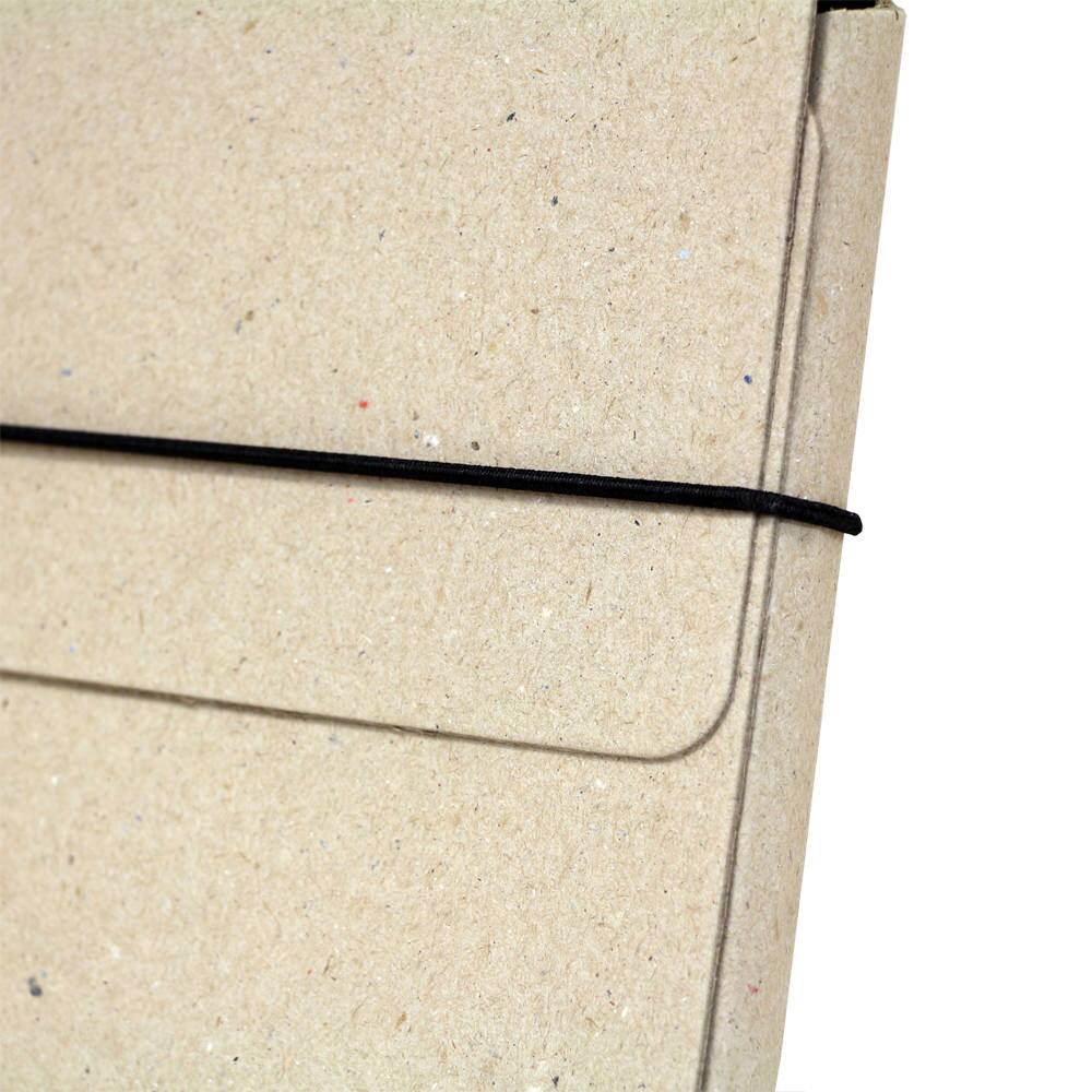 JAM Paper Strong Thin Portfolio Carrying Case with Elastic Band Closure