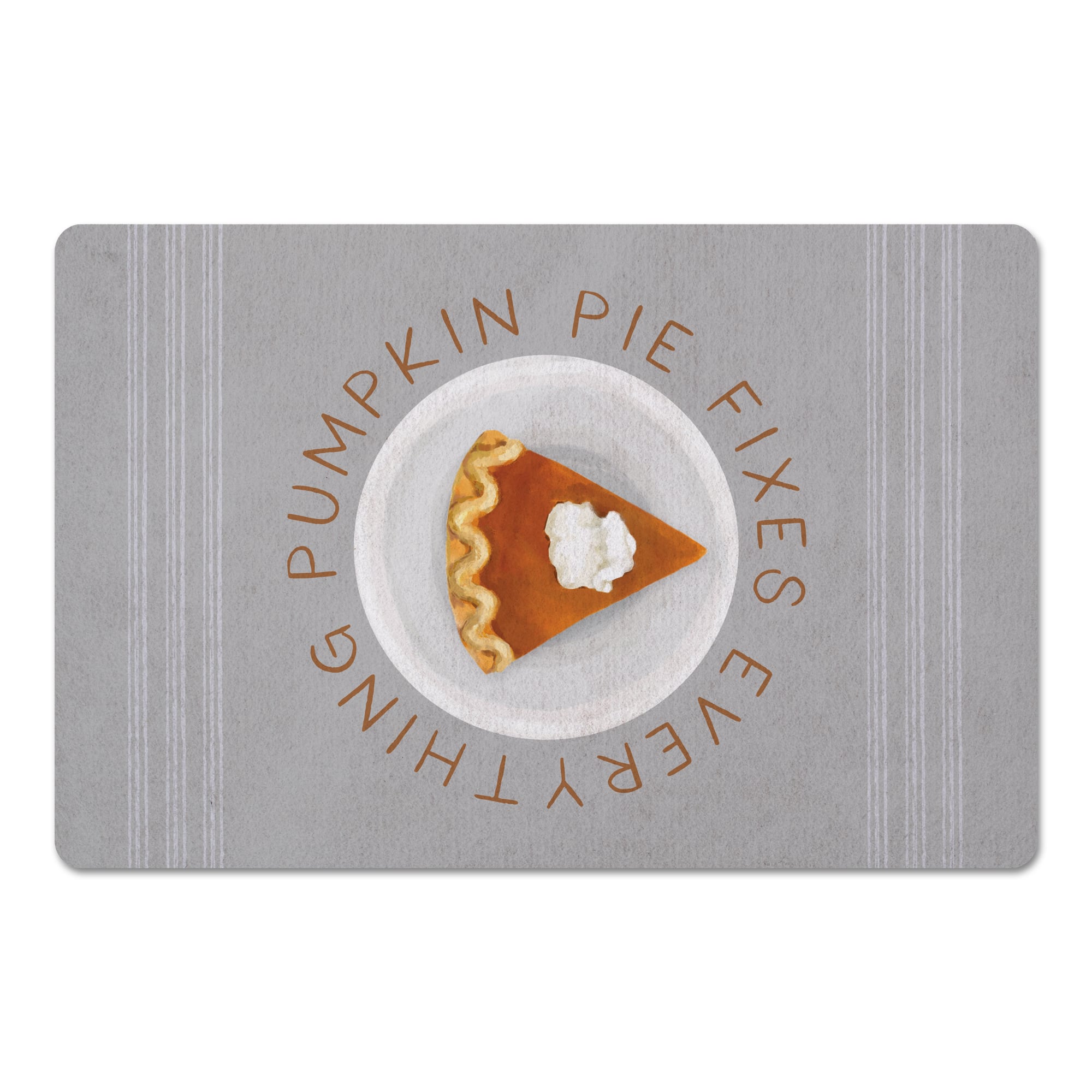 Pumpkin Pie Fixes Everything Floor Mat