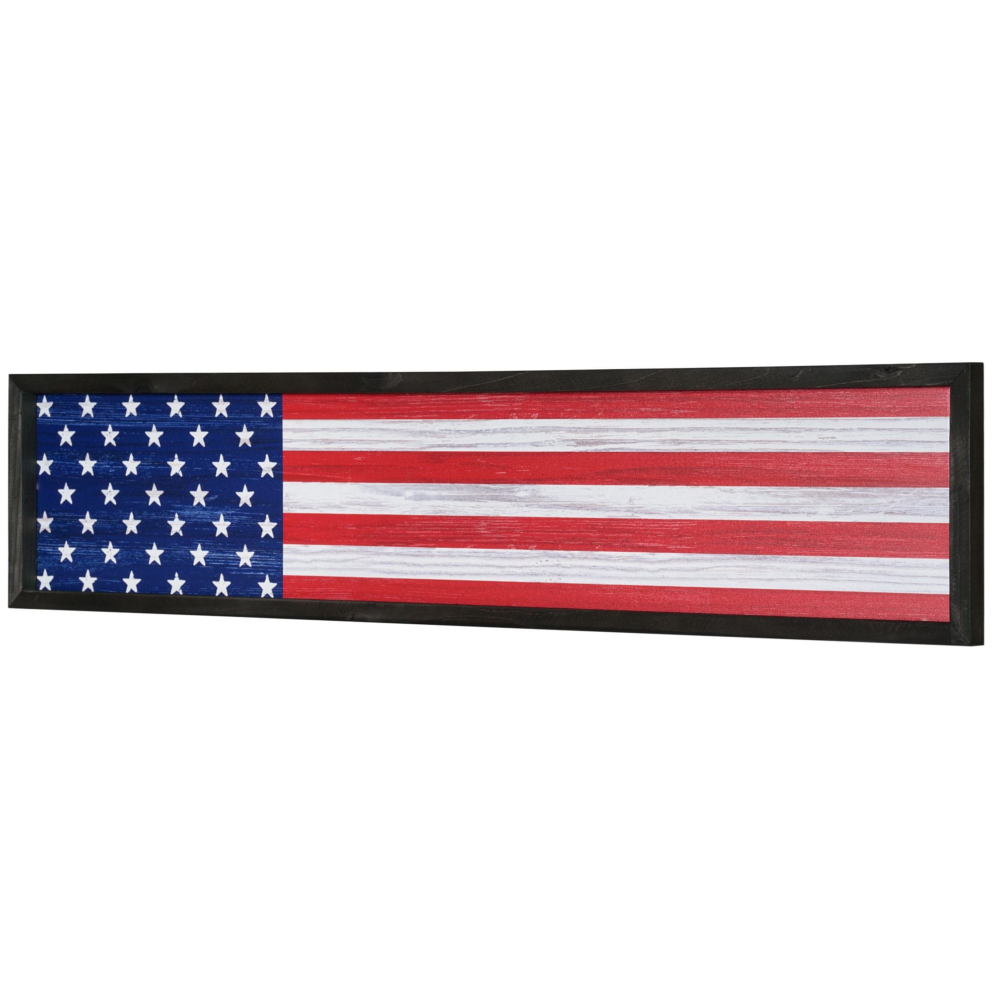 American Art Décor™ 36" American Flag Wood Novelty Wall Sign